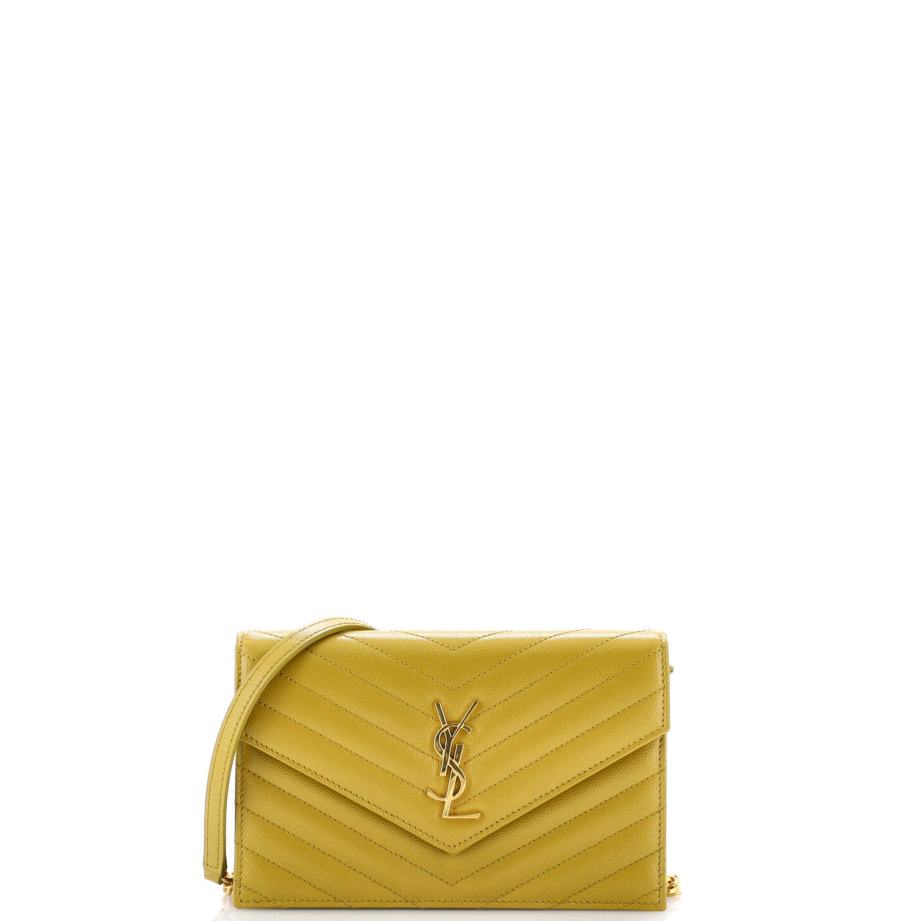 Saint Laurent Paris Classic Monogram Wallet on Chain Size ONE SIZE - 1 Thumbnail