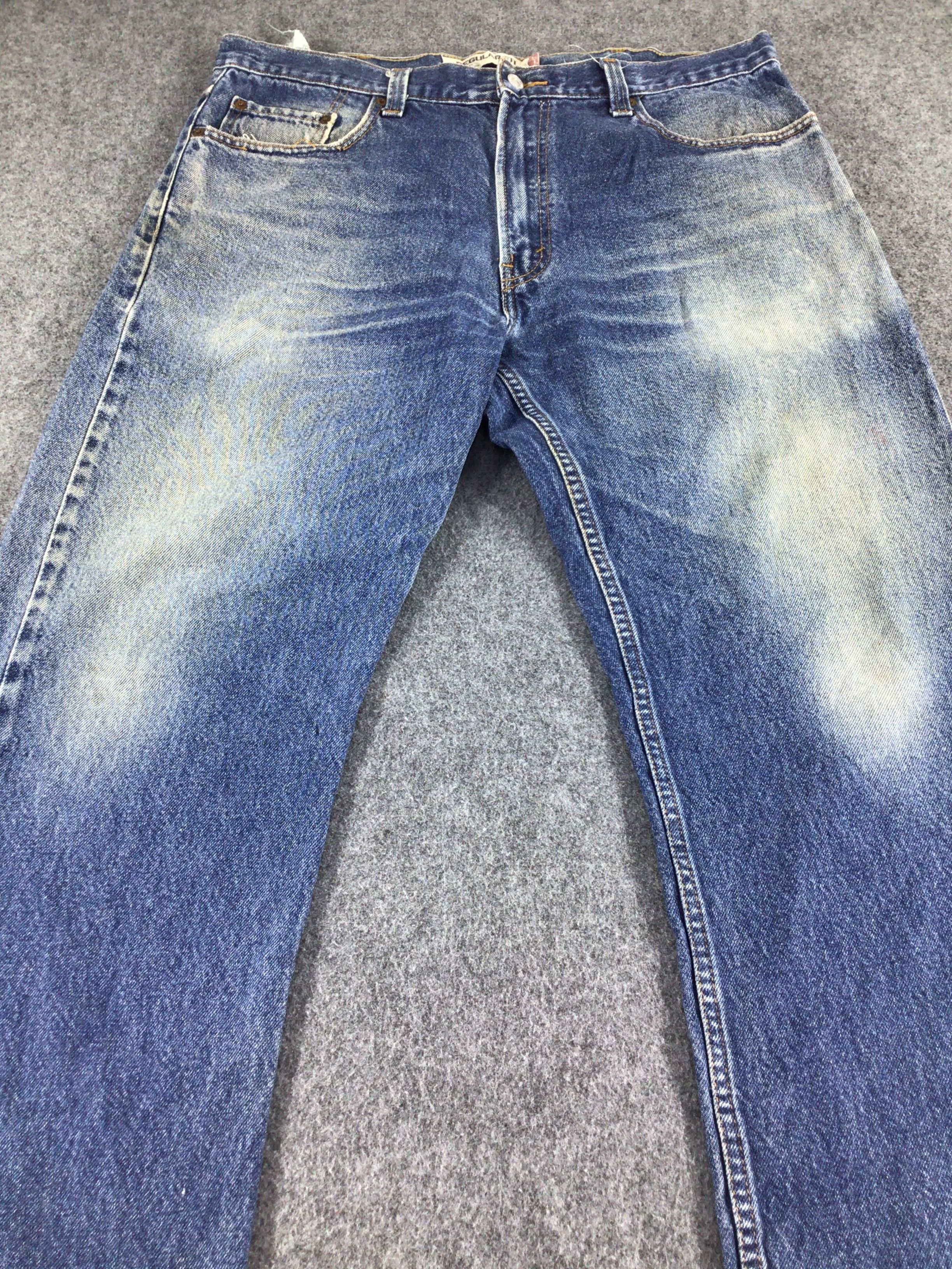 Levi's Faded Blue Vintage Levis 505 Jeans Stone Wash Denim -J329 Size US 38 / EU 54 - 3 Thumbnail