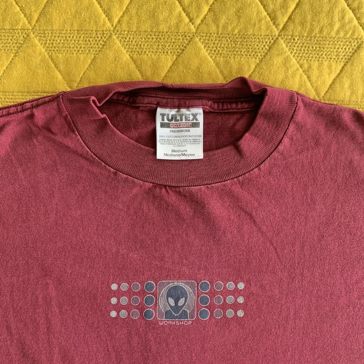 Alien Workshop × Vintage 90s vintage AWS skate tee dot fade medium 1995 MAROON RED Size US M / EU 48-50 / 2 - 1 Thumbnail