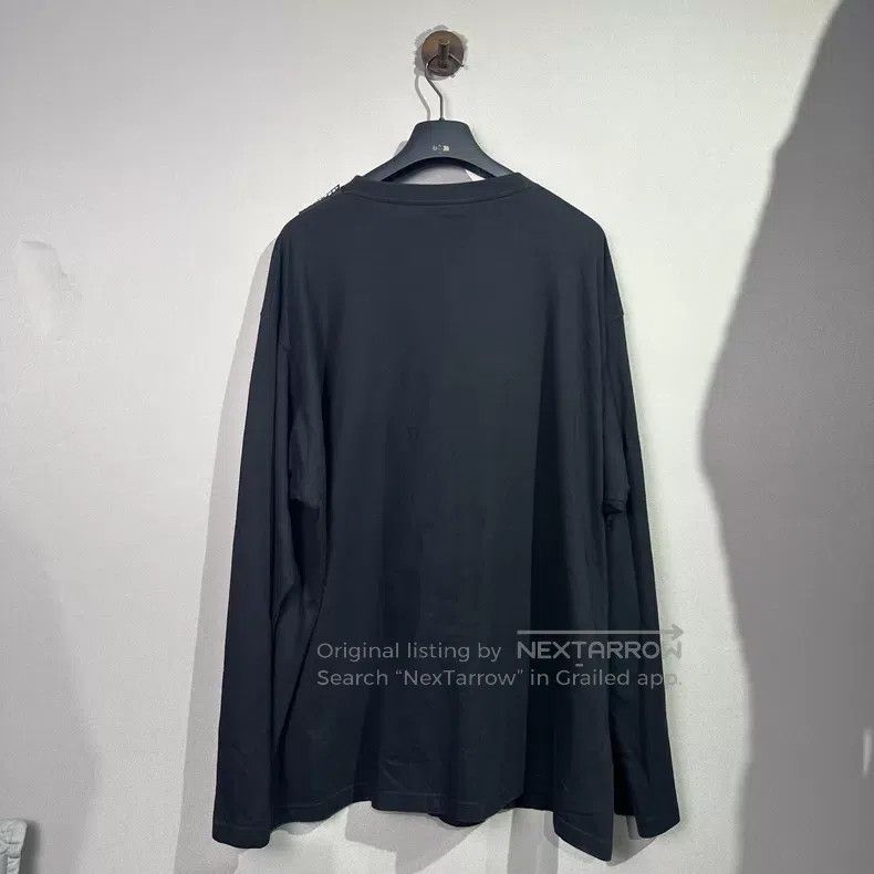 Balenciaga Balenciaga Shoulder Label Pure Black Long Sleeve Size US M / EU 48-50 / 2 - 2 Thumbnail