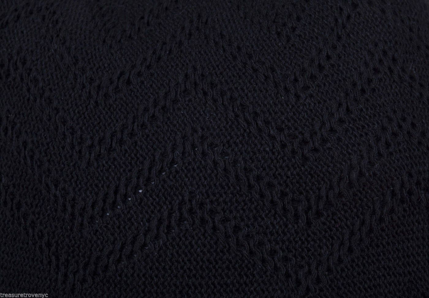 Designer Black Kippa Israel Yarmulke Cap Hat Size ONE SIZE - 2 Thumbnail