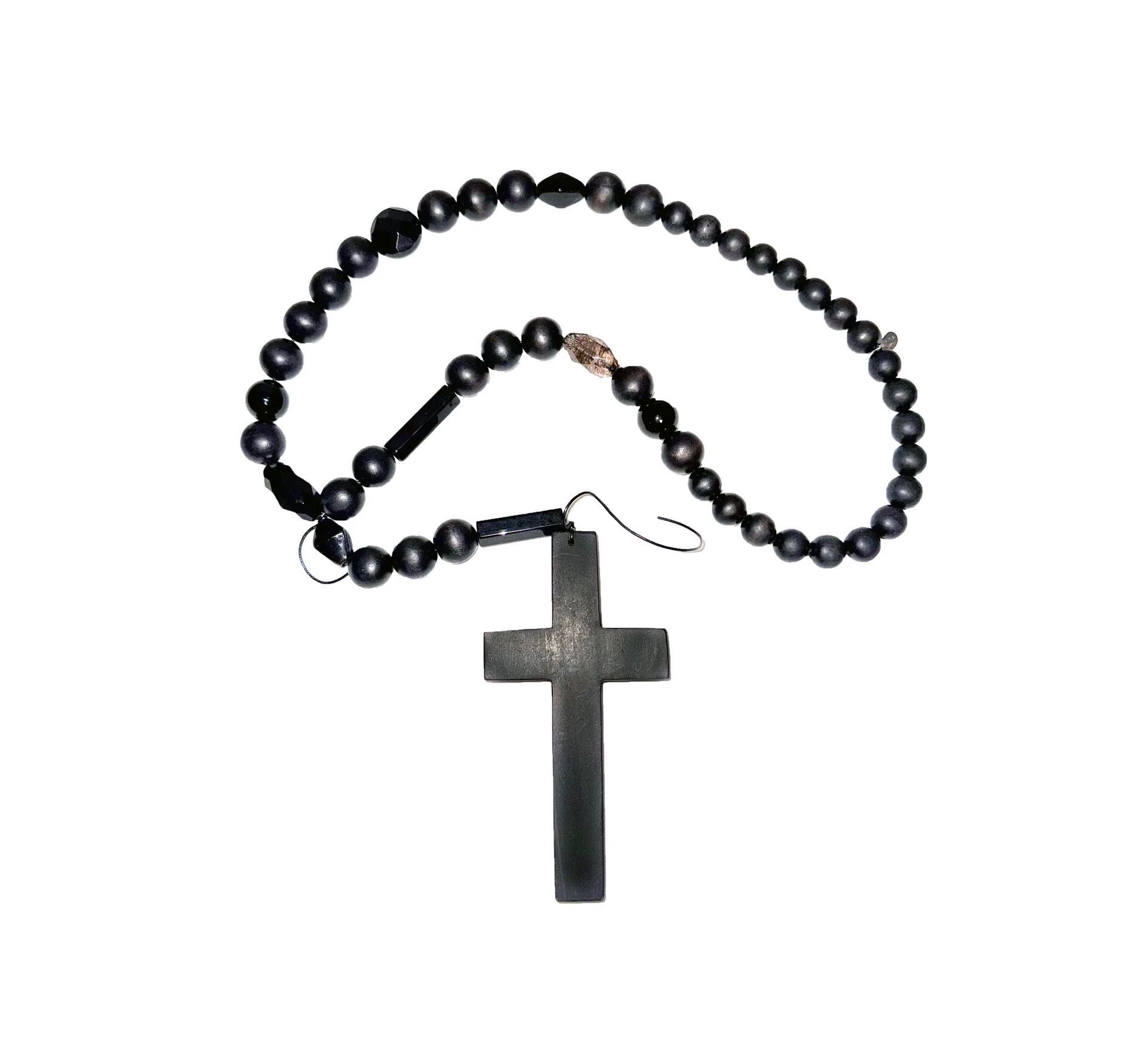 Number (N)ine number(n)ine 08ss birds black wooden cross necklace Size ONE SIZE - 2 Thumbnail