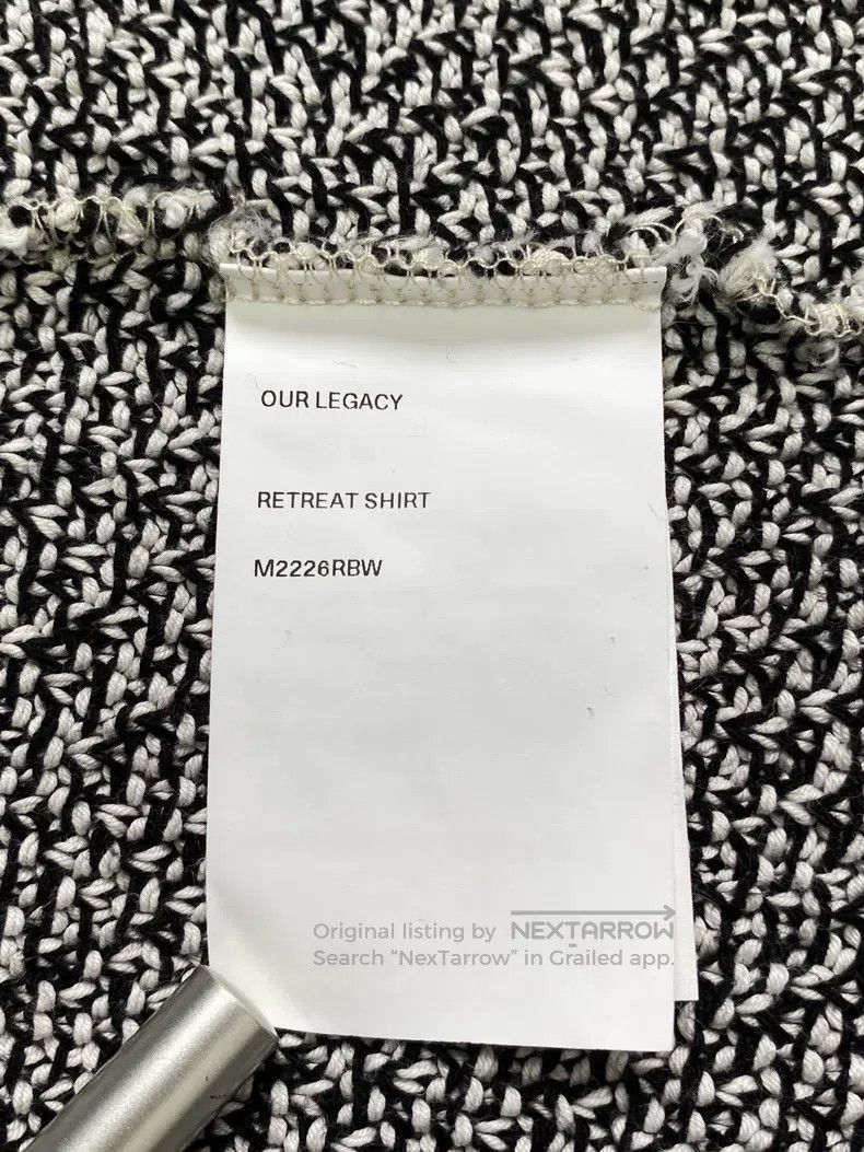 Our Legacy Our Legacy Snowflake Knit Cardigan Black and White Thick K Size US S / EU 44-46 / 1 - 7 Thumbnail