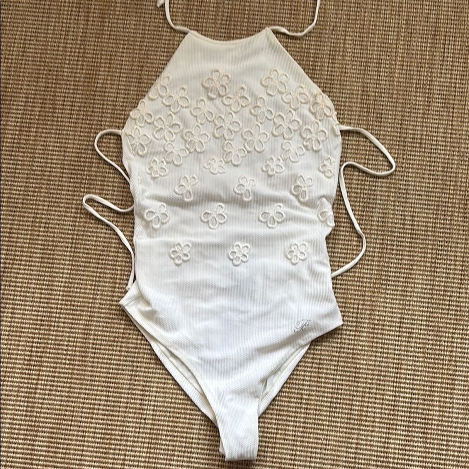 Blumarine NWT Blumarine White Floral One Piece Swimsuit Size S Size ONE SIZE - 1 Thumbnail