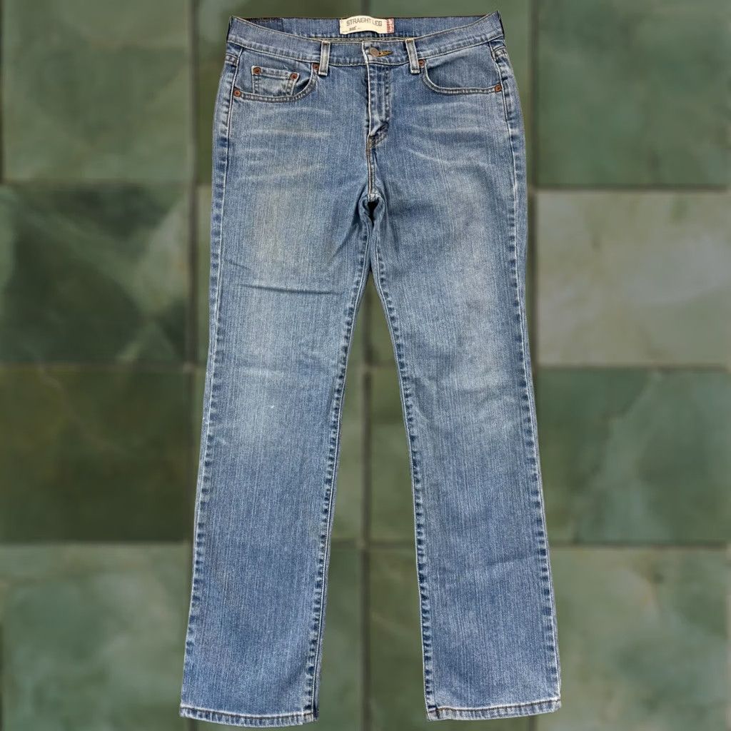 Levi's VTG Levi's 505 Jeans Womens 10M Blue Button Mid Rise 32x30 Straight Leg Denim Y2K Size 32" / US 10 / IT 46 - 1 Thumbnail