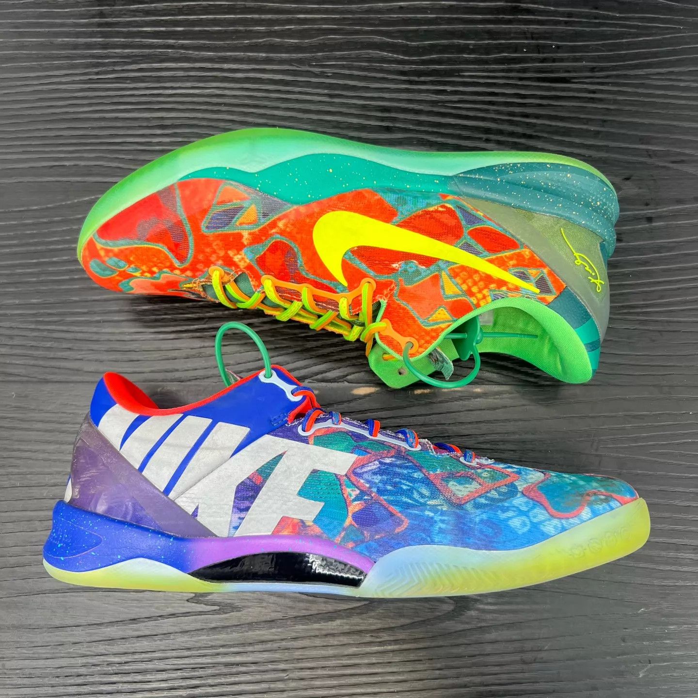 Nike zk8 bicolor Orange Blue 45 shoes box good cond Size US 11 / EU 44 - 3 Thumbnail