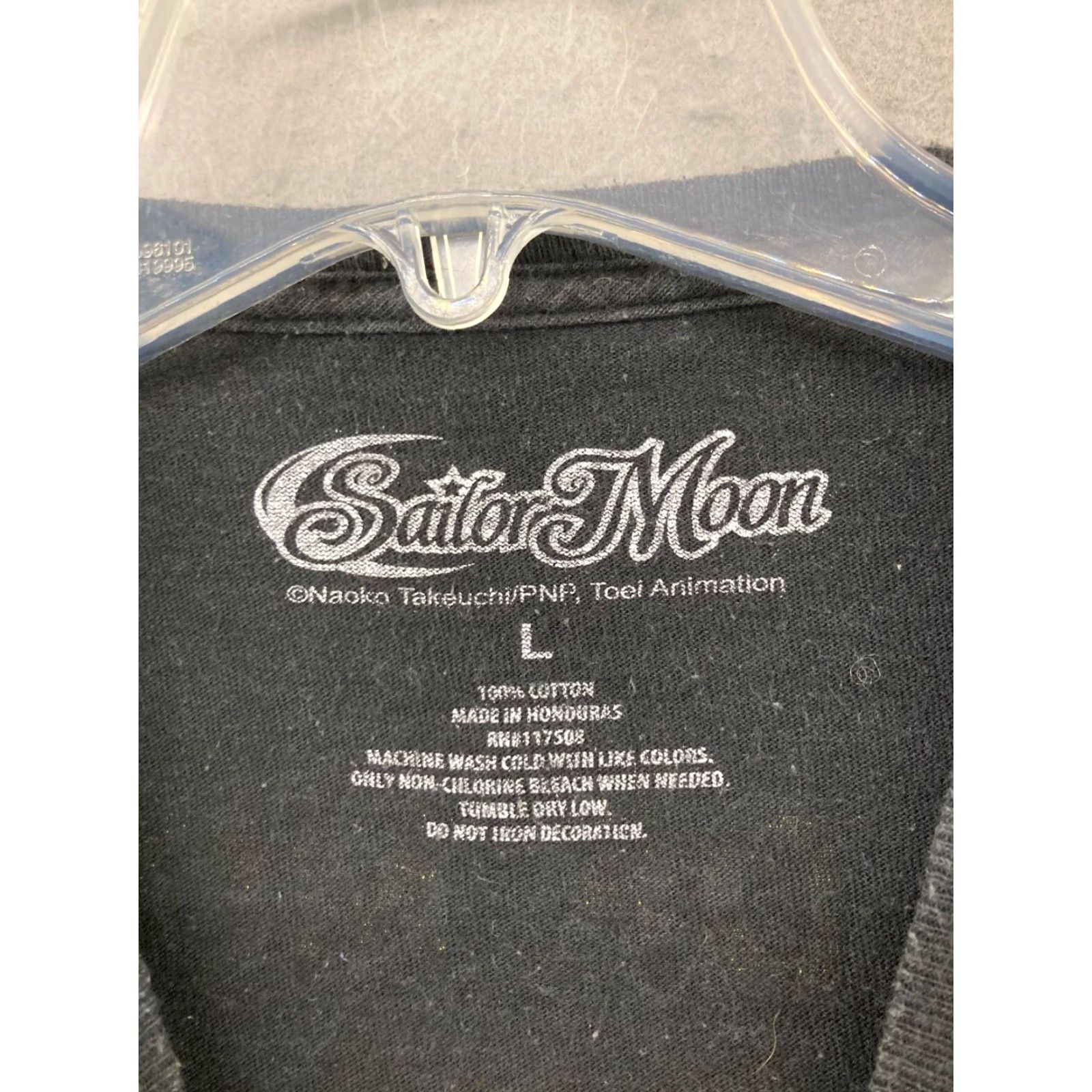 Venus Sailor Moon Women's T-Shirt Large Black Anime Cartoon Graphic Print Crew Neck Casual Cotton Summer 90s Mens Size L / US 10 / IT 46 - 5 Thumbnail