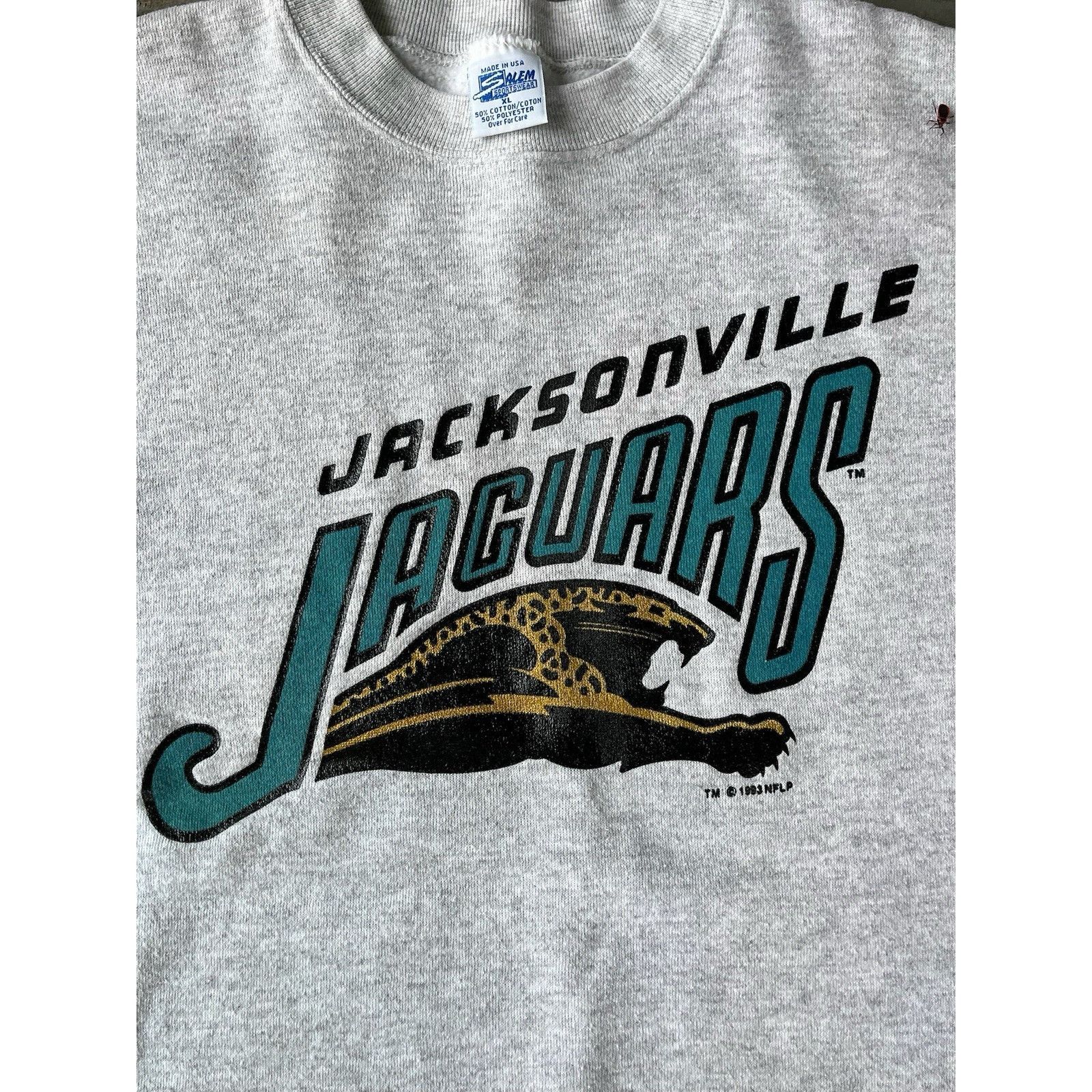 Salem Sportswear × Vintage Vintage 1993 Banned Logo Jacksonville Jaguars Sweatshirt XL Size US XL / EU 56 / 4 - 2 Thumbnail