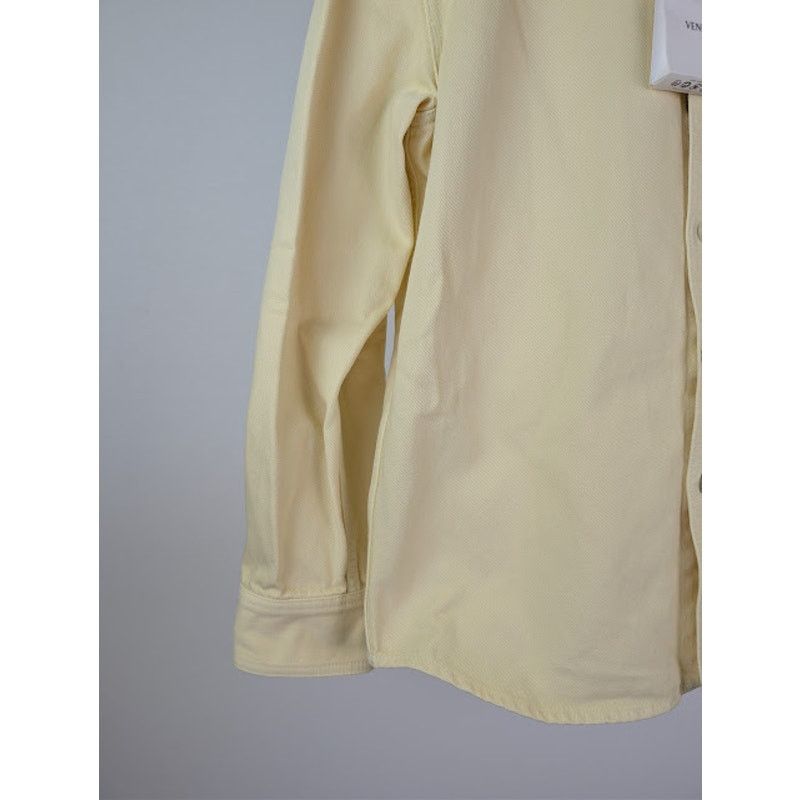 Bottega Veneta o1rshd1 Washed Coloured Denim Shirt in Banana Size US M / EU 48-50 / 2 - 5 Thumbnail