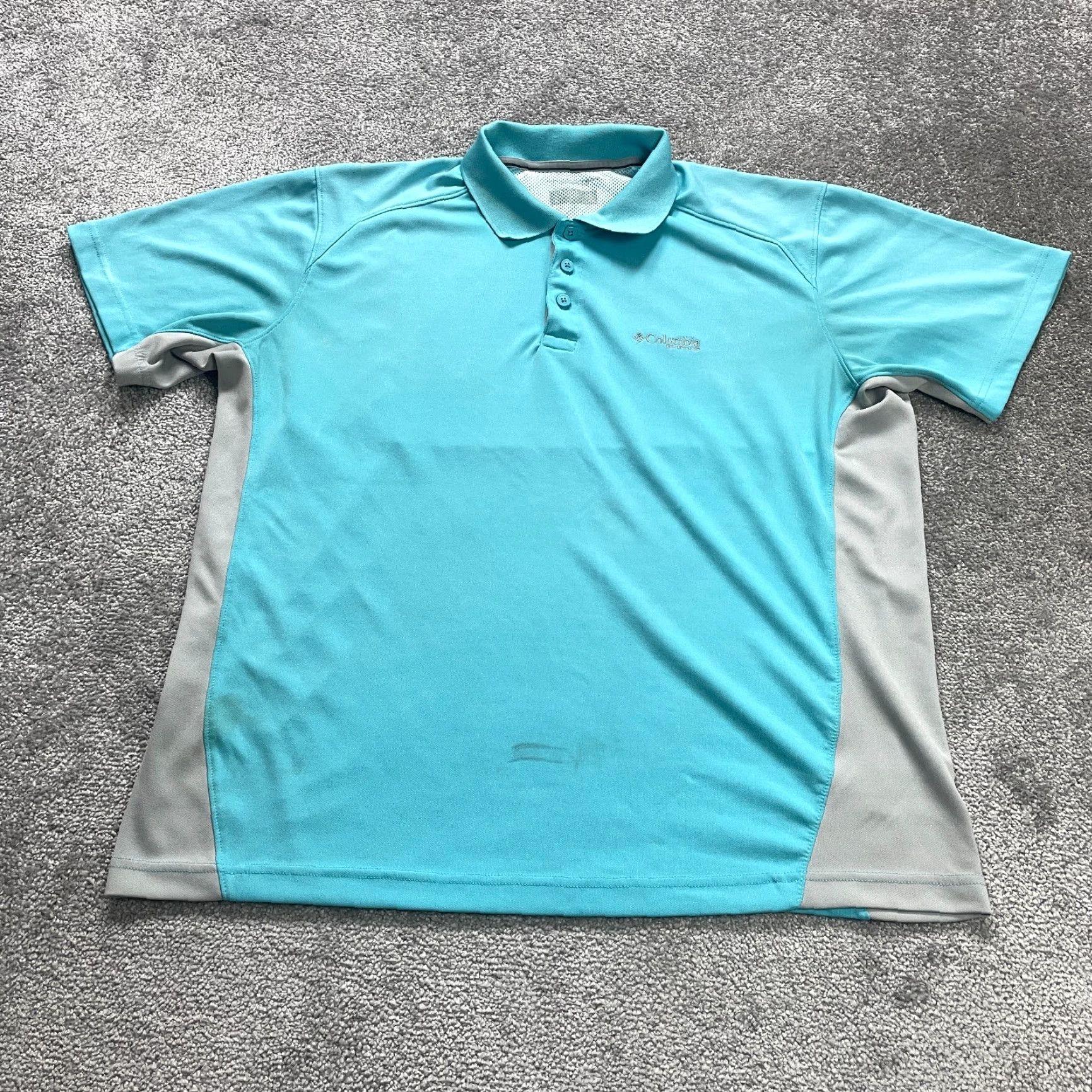 Vintage Columbia Polo Shirt Mens XL Blue Short Sleeve Collared PFG Omni-Shade Fishing Shirt Size US XL / EU 56 / 4 - 2 Thumbnail