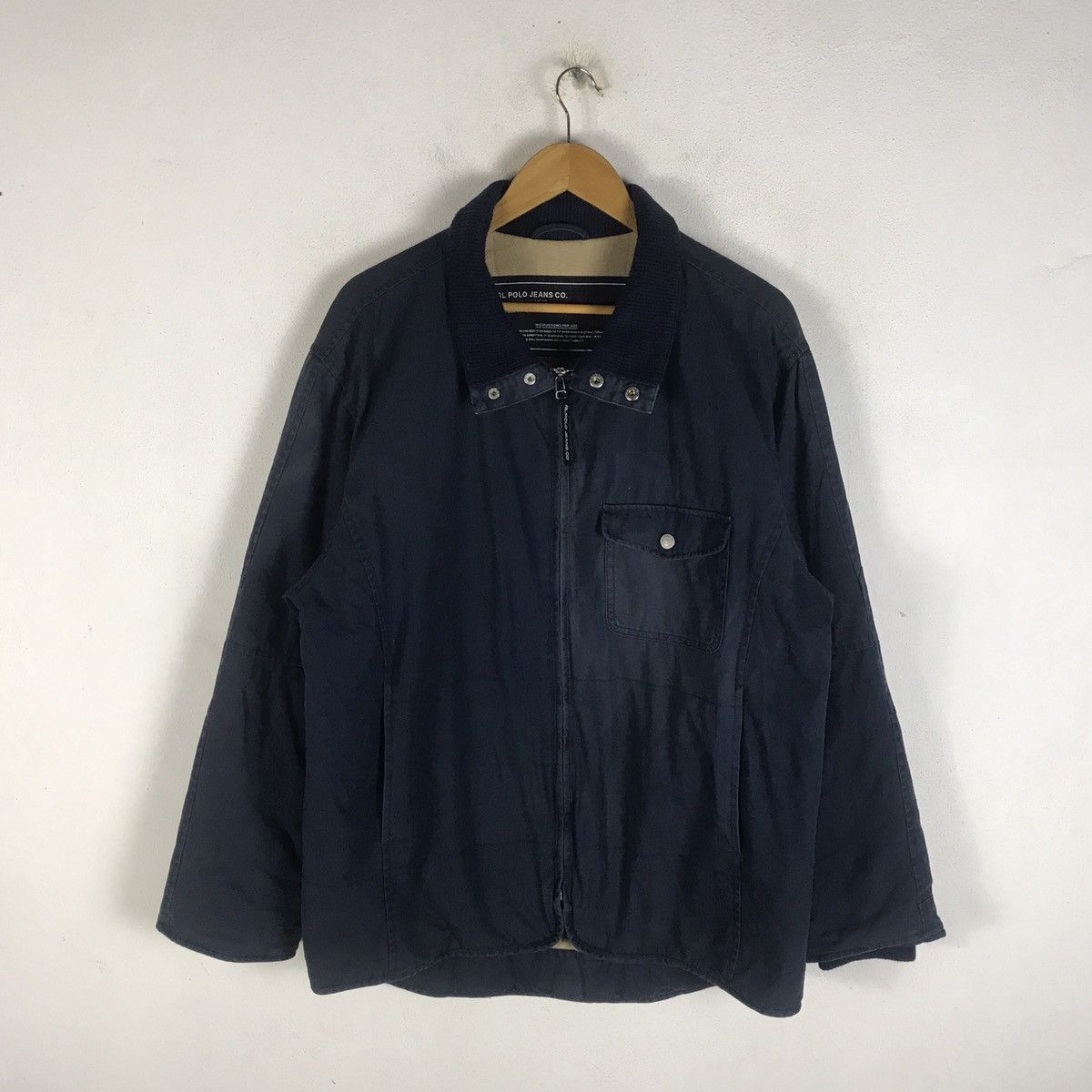 Ralph Lauren Polo Jeans Co. Ralph Lauren Indigo Canvas Work Jacket Size US L / EU 52-54 / 3 - 1 Thumbnail