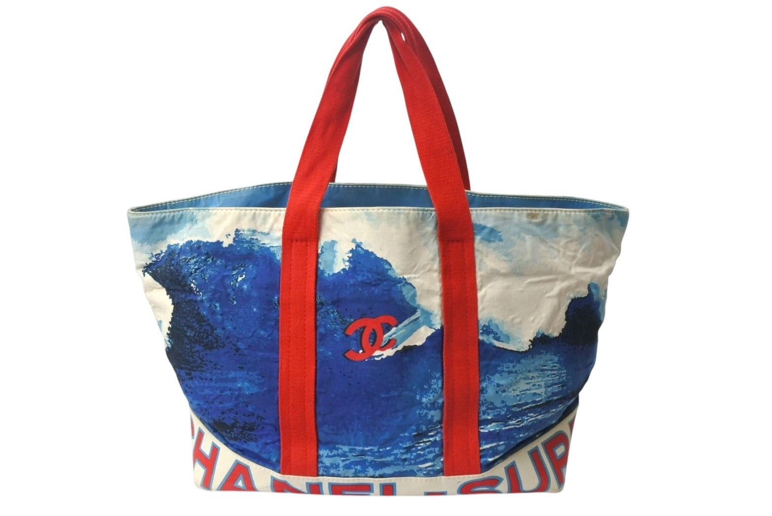 Chanel Surf Line Tote Bag in Blue Red White, Men's
