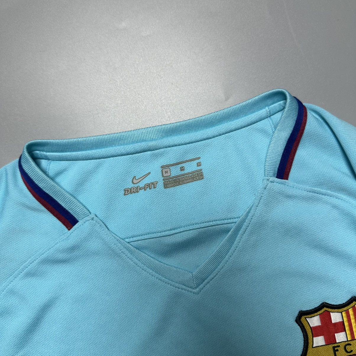 Nike BARCELONA NIKE 2017/2018 FOOTBALL AWAY JERSEY #10 MESSI Size US M / EU 48-50 / 2 - 6 Thumbnail