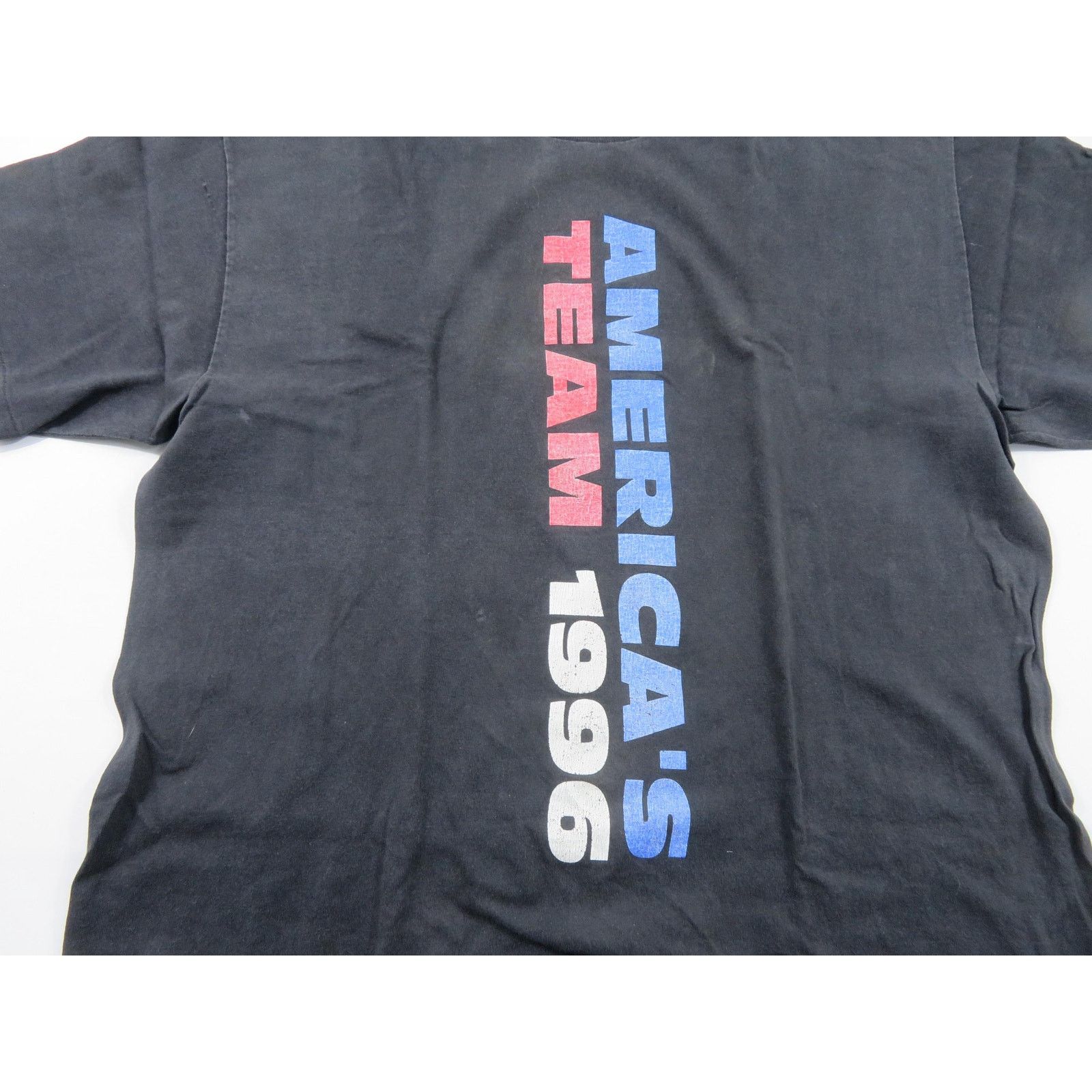 Hanes America's Team 1996 Olympics Black T-Shirt Double Sided Sz L Size US L / EU 52-54 / 3 - 4 Thumbnail