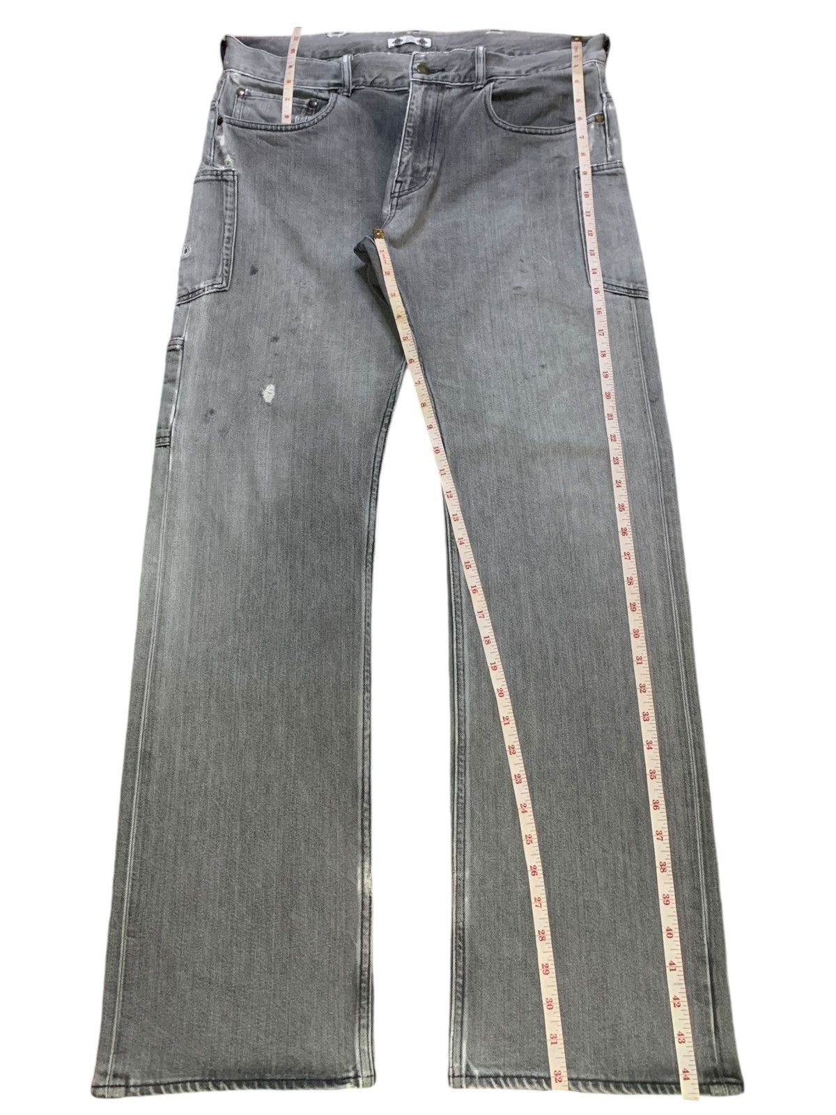 Japanese Brand Vintage Japanese Brand Buckle Back Cargo Baggy Jeans Size US 36 / EU 52 - 14 Thumbnail