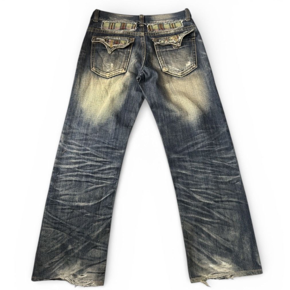 If Six Was Nine Y2k Attemp ConyCuny Boy Distressed Whisker Denim Size US 32 / EU 48 - 3 Thumbnail