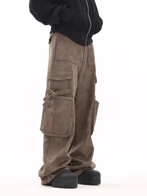 VIBE Retro Wasteland Maillard Cargo Casual Pants Size US 32 / EU 48 - 4 Thumbnail