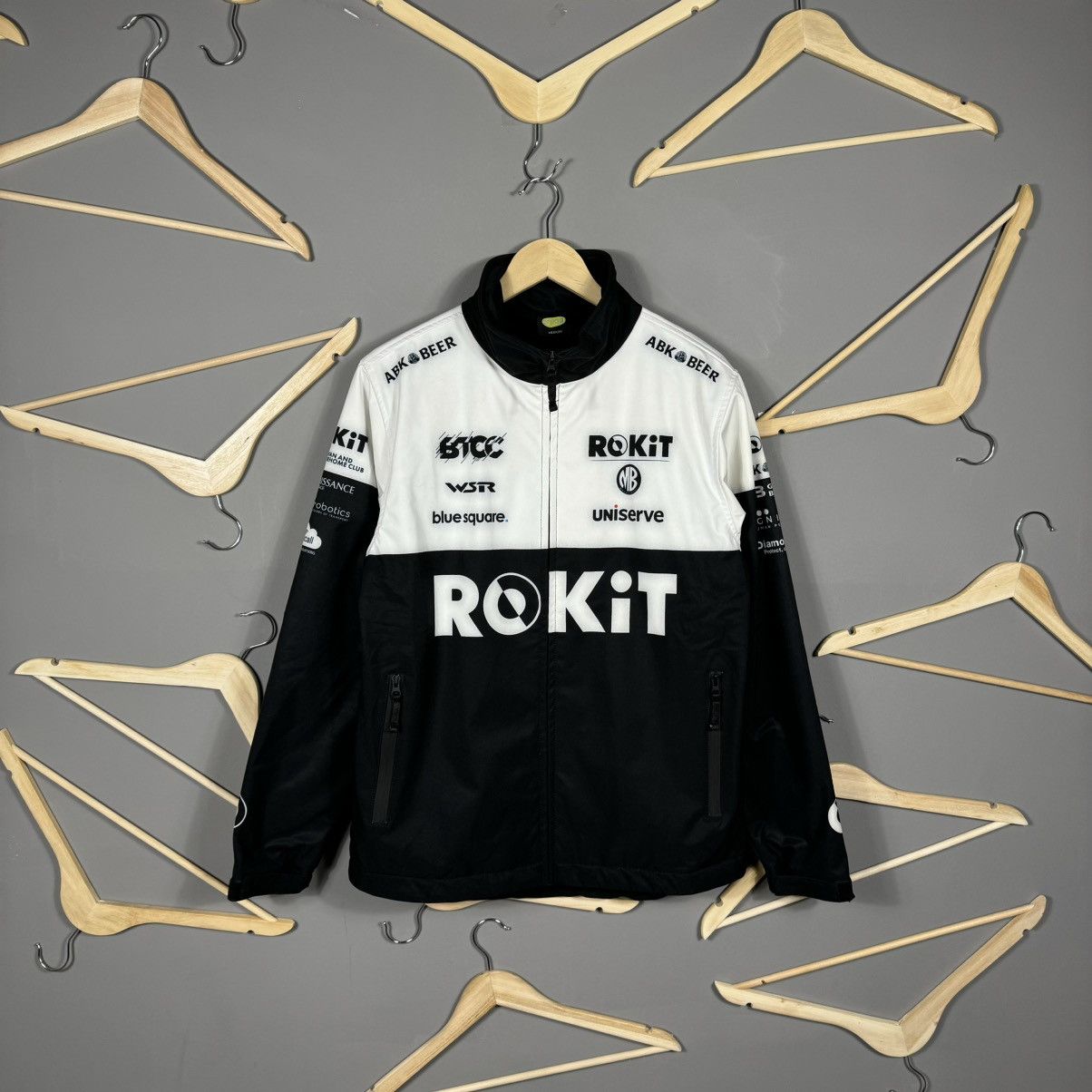 image of Rokit Bmw Motorrad Worldsbk Team Rally Jacket in Black, Men's (Size Medium)