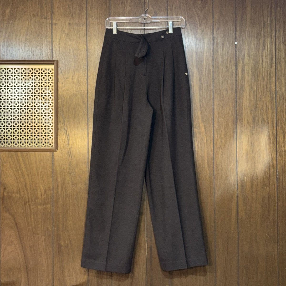 Other Womens Brown High Waisted Pleated Trousers Straight Leg Size 26" / US 2 / IT 38 - 1 Thumbnail