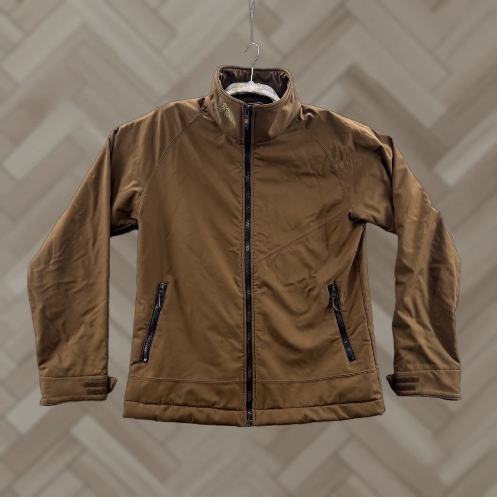 Volcom **Womens Size L Brown Volcom Full Zip Softshell Jacket** User: **Volcom Size L Womens Brown Full Zip Softshell Jacket** Size L / US 10 / IT 46 - 1 Thumbnail
