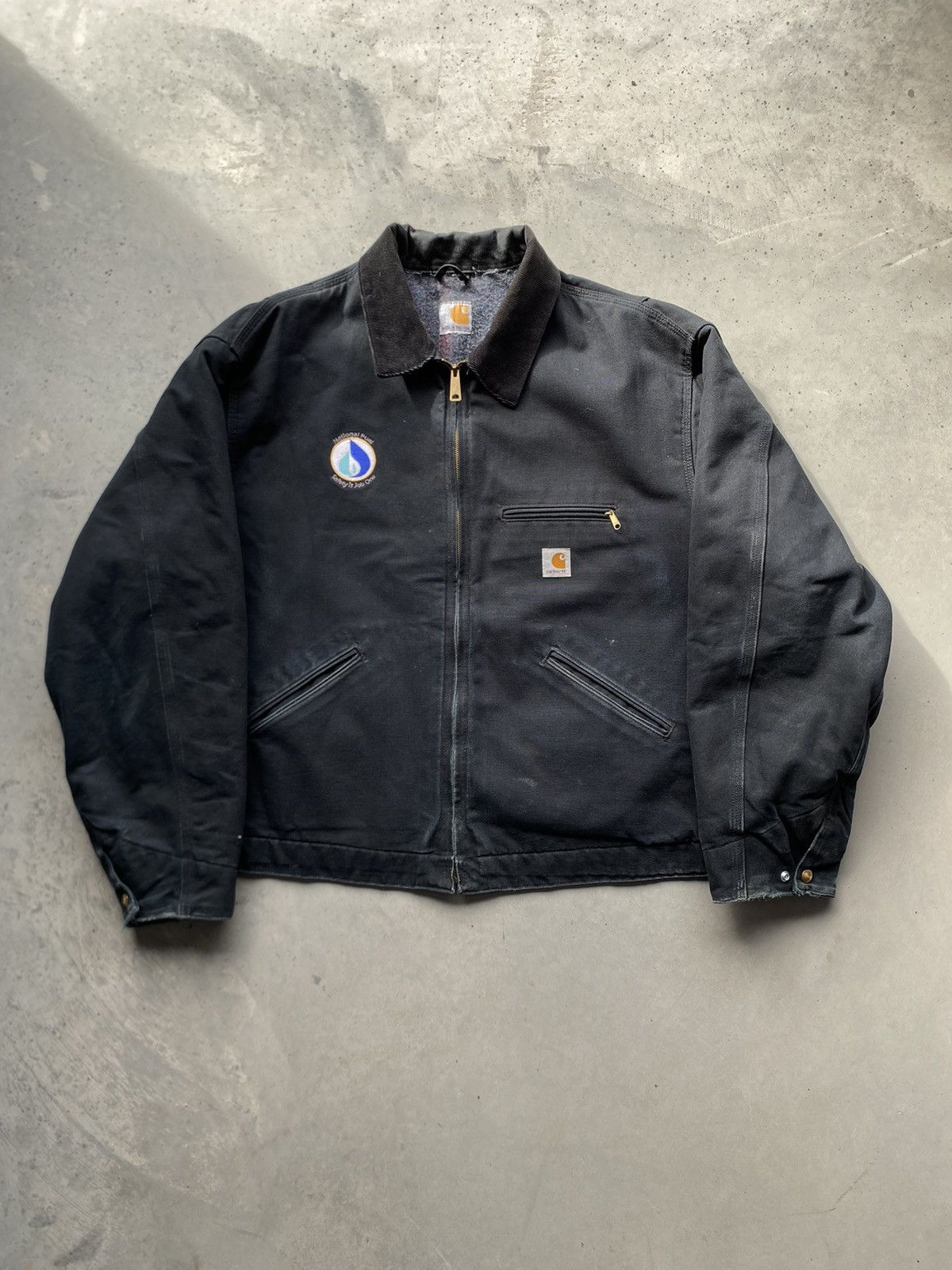 Carhartt Vintage Black Carhartt Detroit Blanket Lined Work Jacket Size US XXL / EU 58 / 5 - 1 Thumbnail