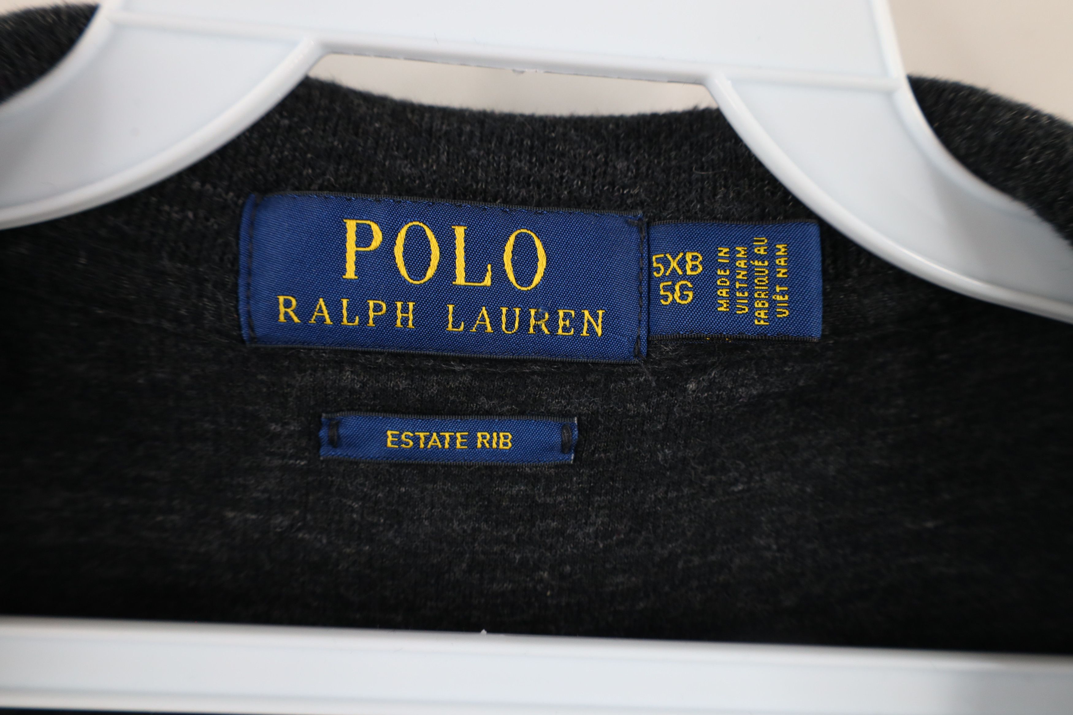 Ralph Lauren × Vintage Ralph Lauren Rib Ribbed Knit Half Zip Sweater Dark Gray Size US XXL / EU 58 / 5 - 5 Thumbnail