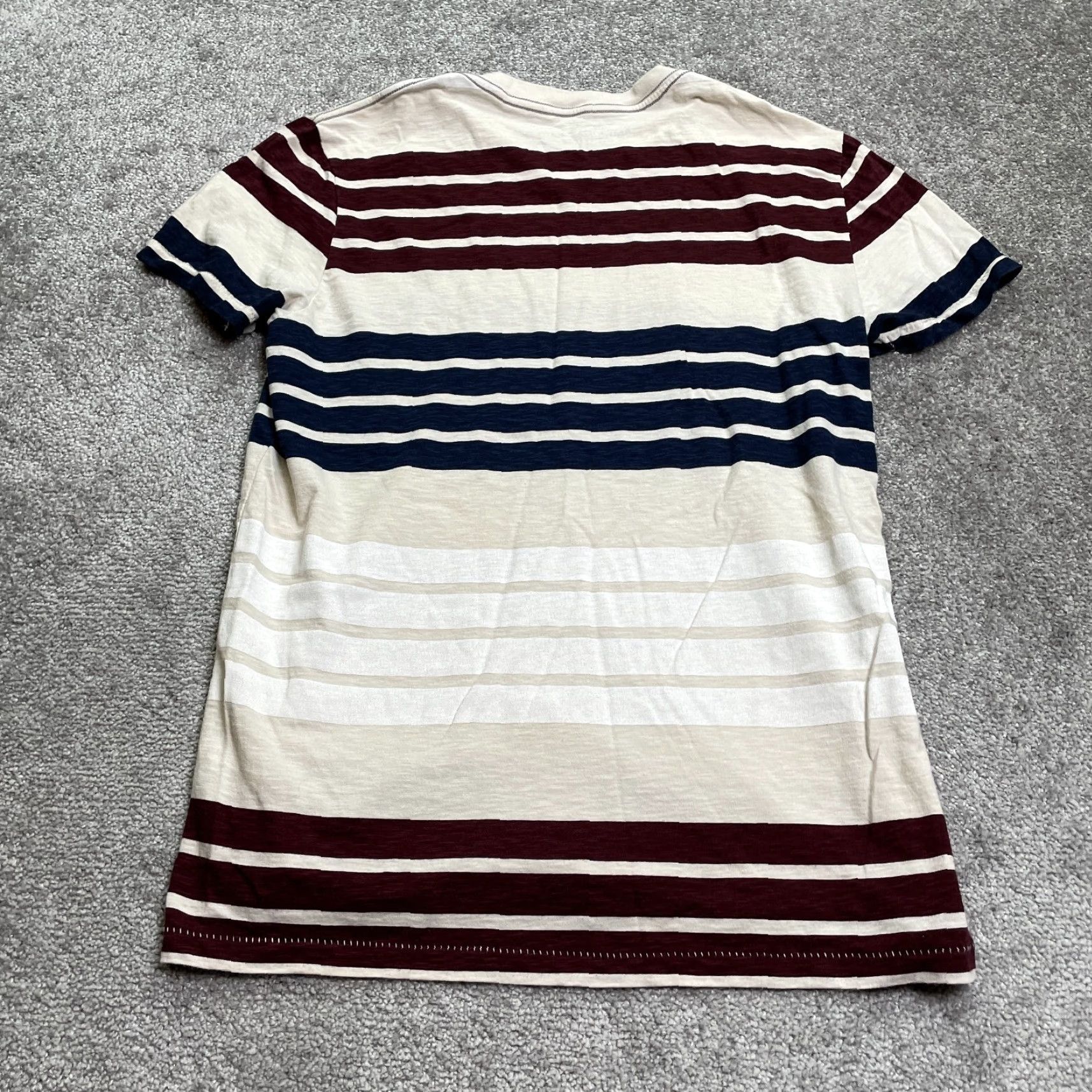 American Eagle Outfitters American Eagles Outfitters T-Shirt Mens Medium Multi Striped V-Neck Athletic Tee Size US M / EU 48-50 / 2 - 2 Thumbnail