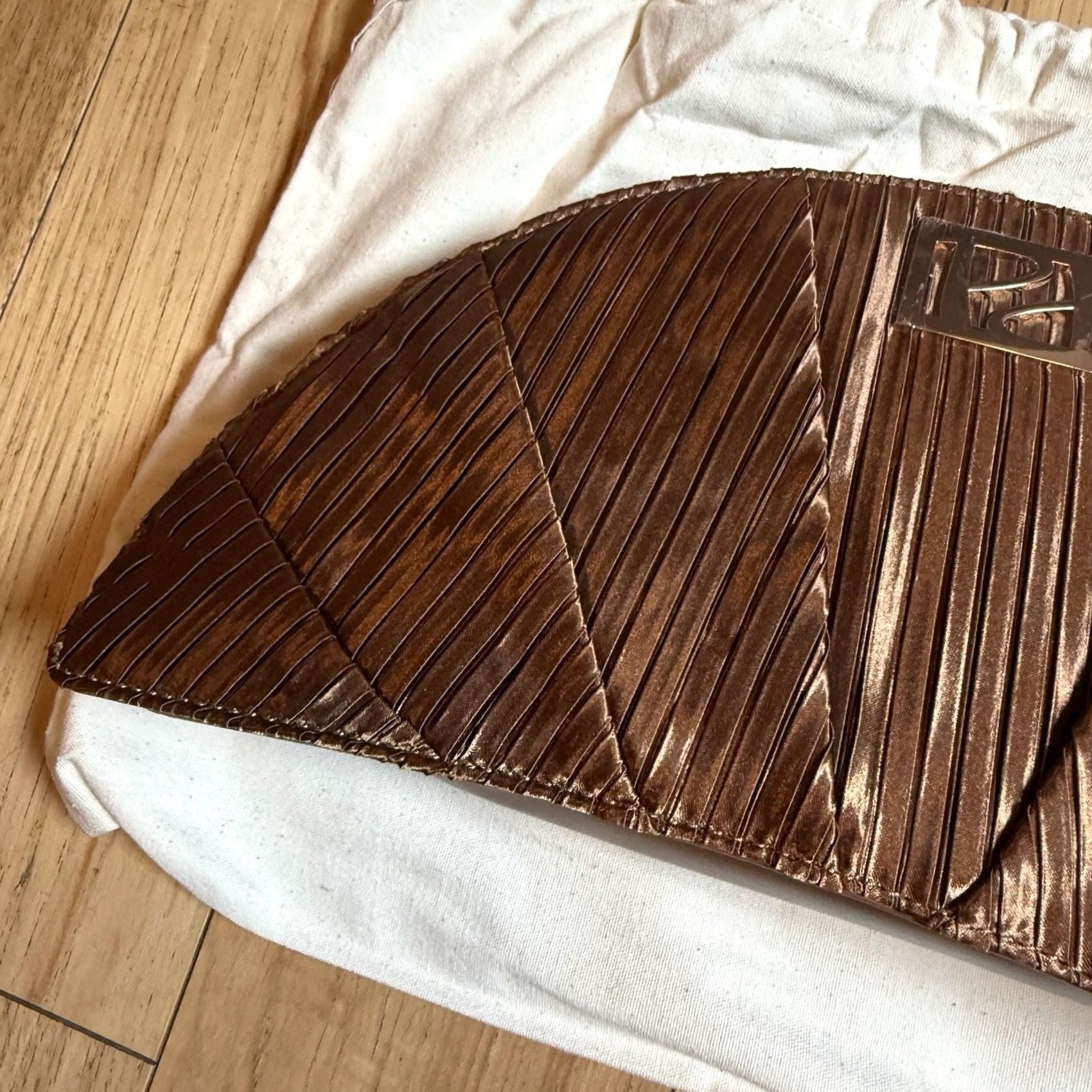 Panerai Panera Clutch Handbag Wallet Faux Leather Brown Women Purse The Croissant Thermal New In Bag Clutch Women's Bag Brown Panera Size ONE SIZE - 3 Thumbnail