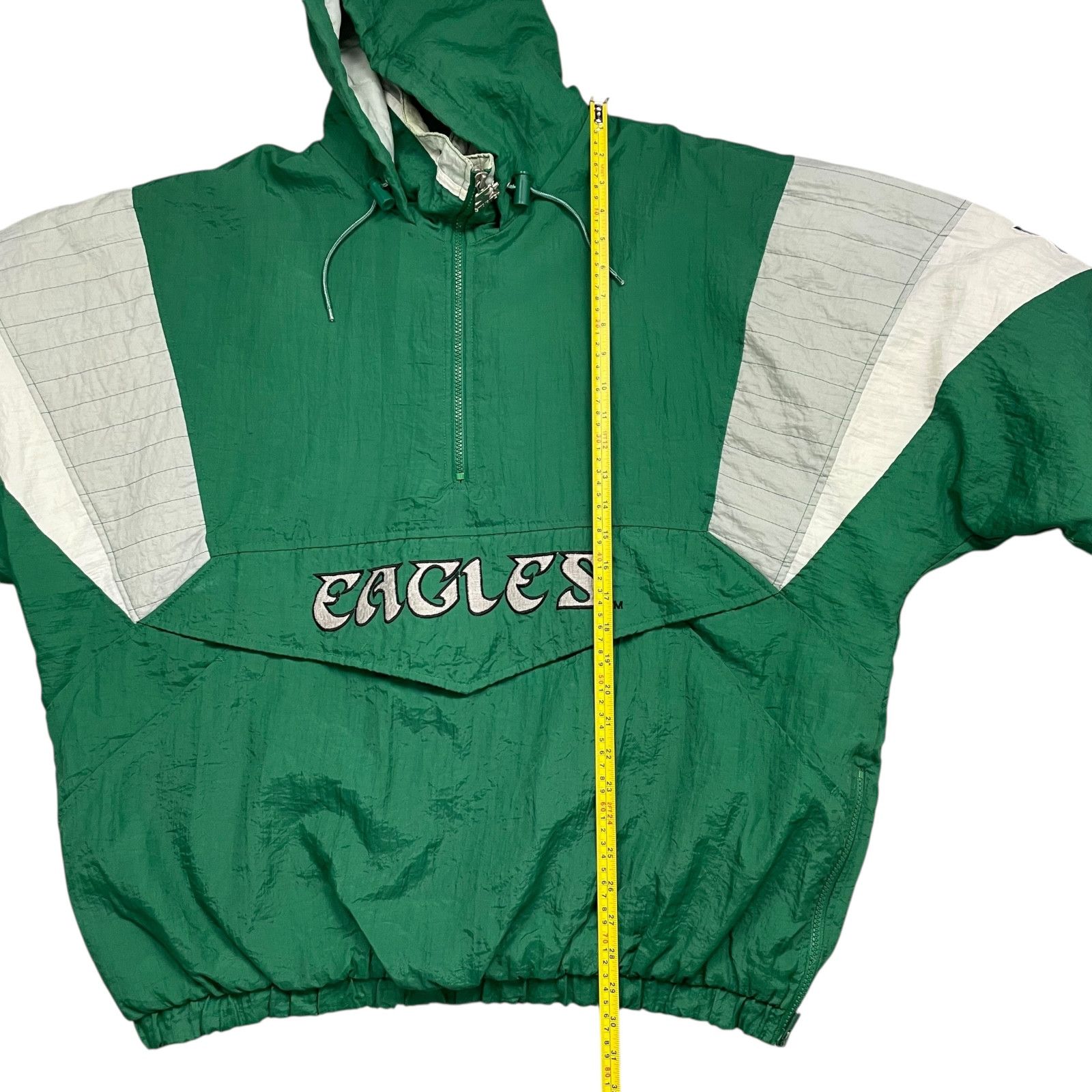 NFL VTG 90s PHILADELPHIA EAGLES STARTER HOODED PULLOVER PUFFER Size US XL / EU 56 / 4 - 7 Thumbnail