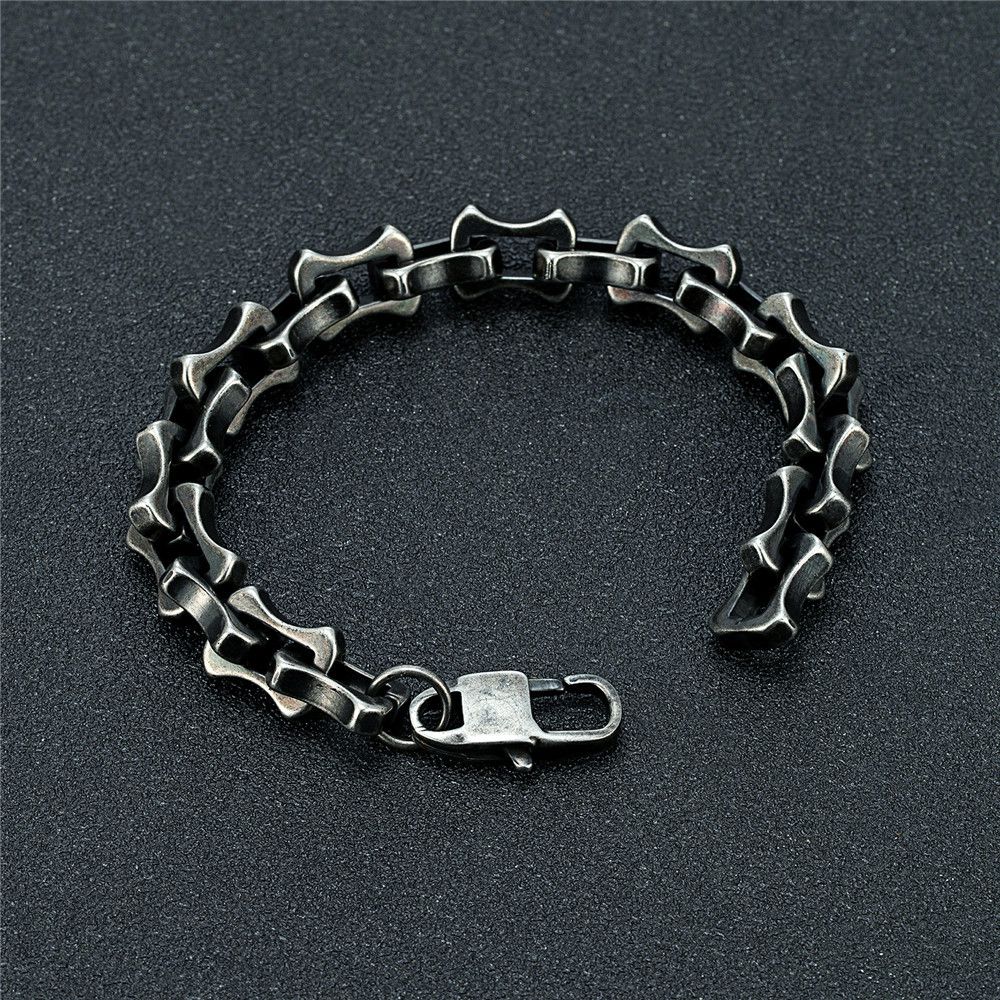 Jewelry × Vintage Vintage Oxidized Black Keel Chain Bracelet Rugged Style Size ONE SIZE - 2 Thumbnail