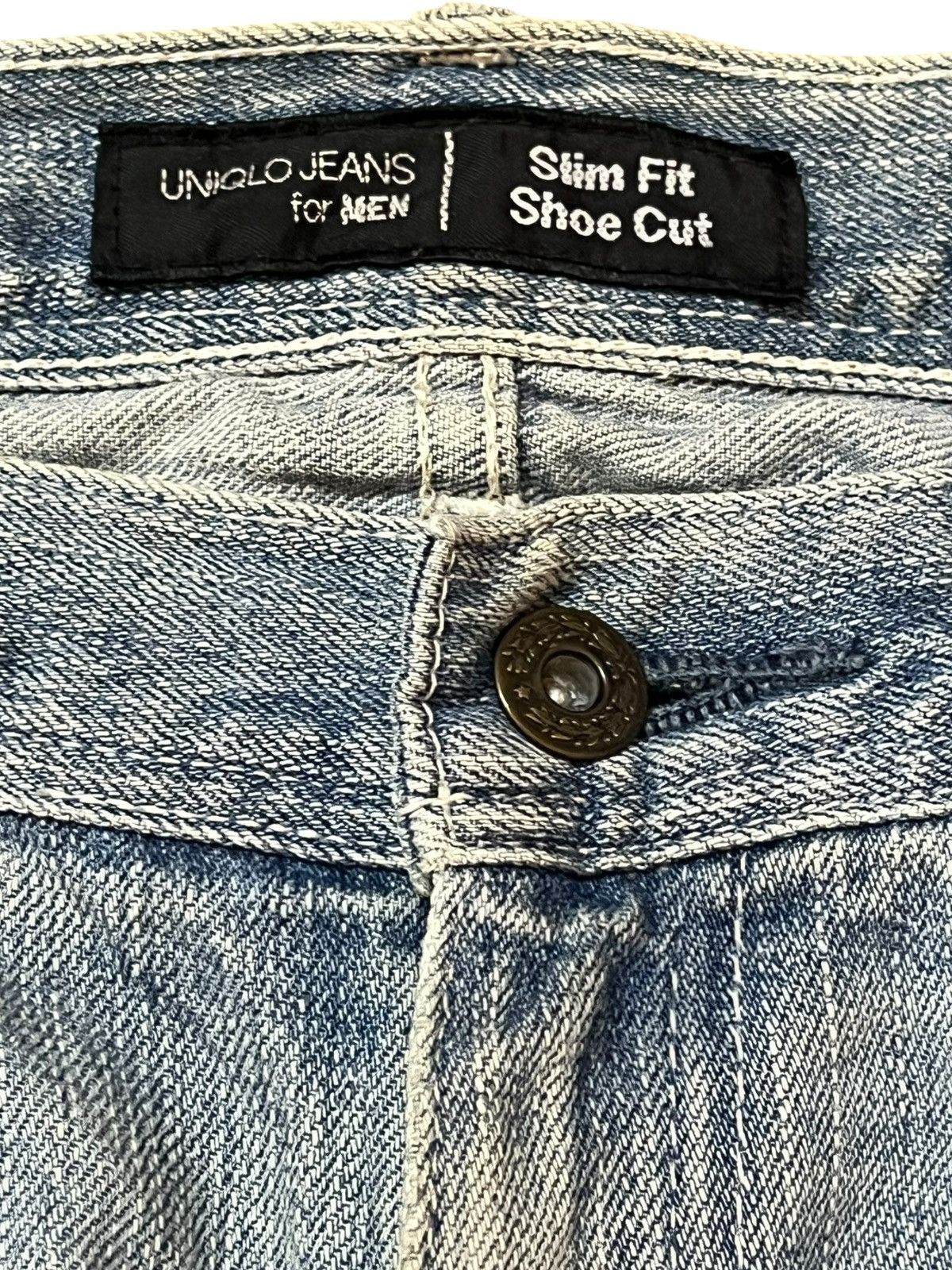 Uniqlo Vintagw Uniqlo Slim Fit Shoe Cut Faded Denim Size US 32 / EU 48 - 3 Thumbnail