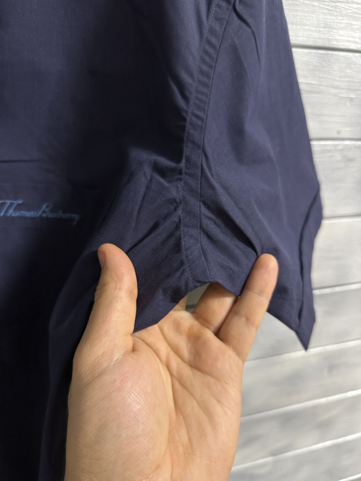 Burberry Rare Luxury Shirt Thomas Burberry Vintage Size L Size US L / EU 52-54 / 3 - 7 Thumbnail