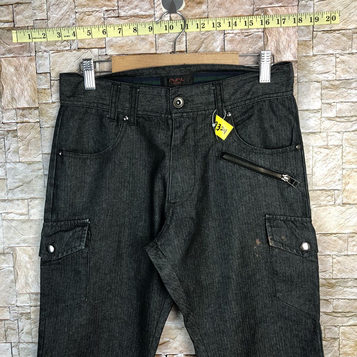 Japanese Brand Avail Dark Blue Cargo Multipocket Pants #A324 Size US 30 / EU 46 - 5 Thumbnail
