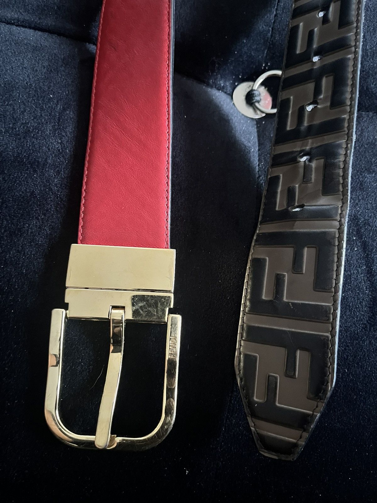 Fendi FENDI BROWN MONOGRAM BELT SZ 36-38 Size 36 - 5 Thumbnail