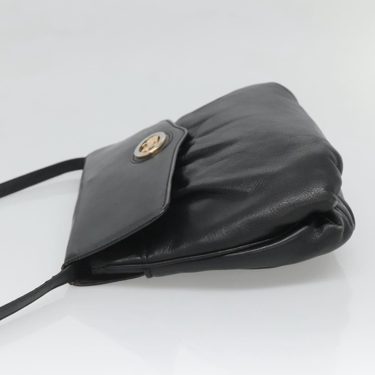 Celine CELINE Shoulder Bag Leather Black Gold Size ONE SIZE - 5 Thumbnail