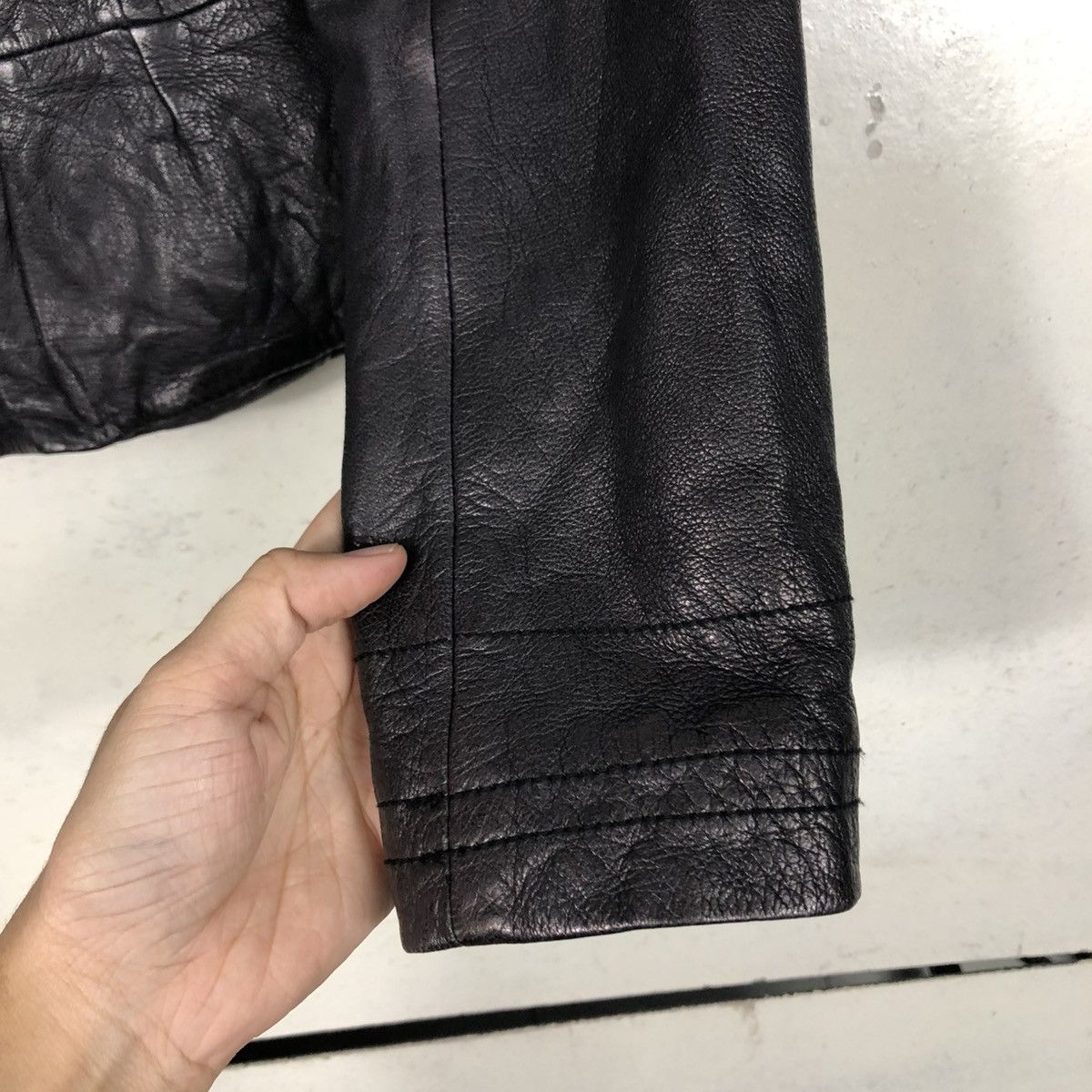 Hysteric Glamour CROPPED BIKER LEATHER JACKET BANANA REPUBLIC 14th ADDICTION Size US XS / EU 42 / 0 - 16 Thumbnail