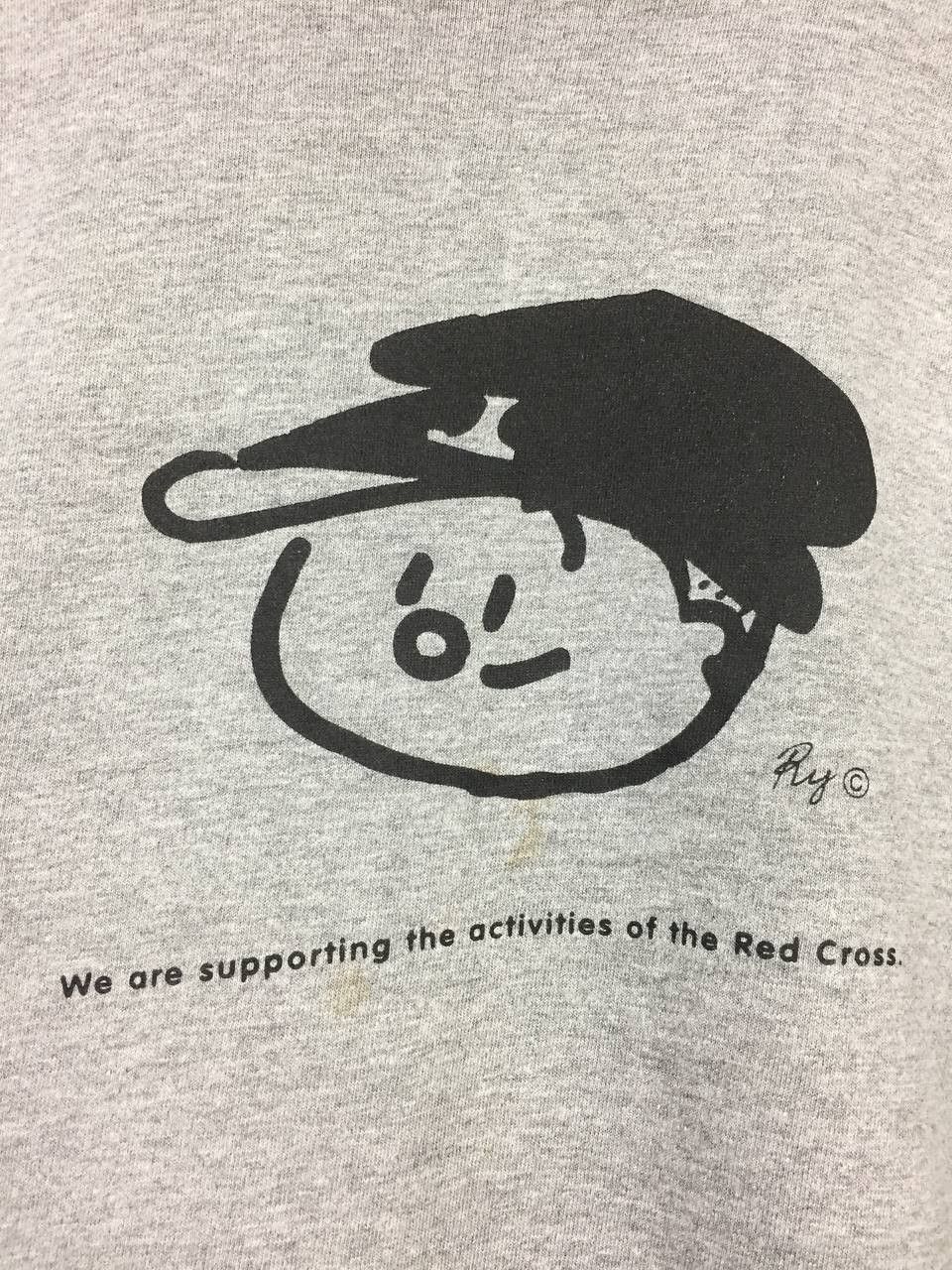 Japanese Brand × Vintage Vtg 90s Jentle For The Red Cross Single Stitch Tee Size US M / EU 48-50 / 2 - 4 Thumbnail
