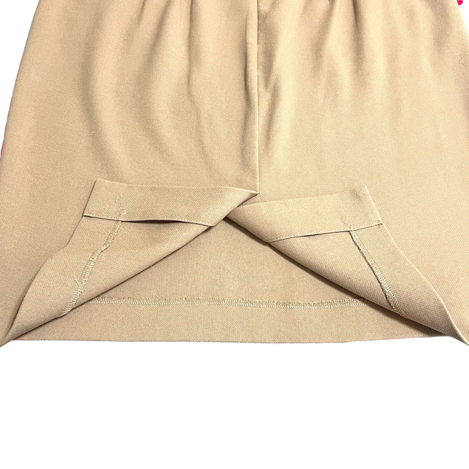 Loft Button Work Pocket Zipper Closure Back Slit A-Line Skirt Size 30" / US 8 / IT 44 - 8 Thumbnail