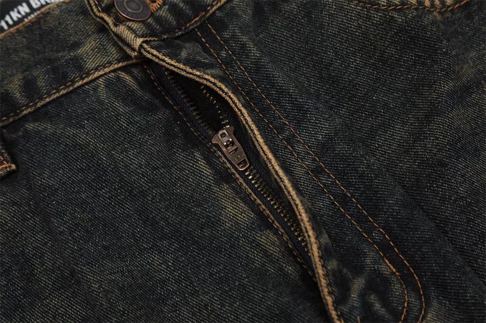 Japanese Brand × Jean Men's oversize distressed straight-leg loose washed jeans Size US 32 / EU 48 - 4 Thumbnail