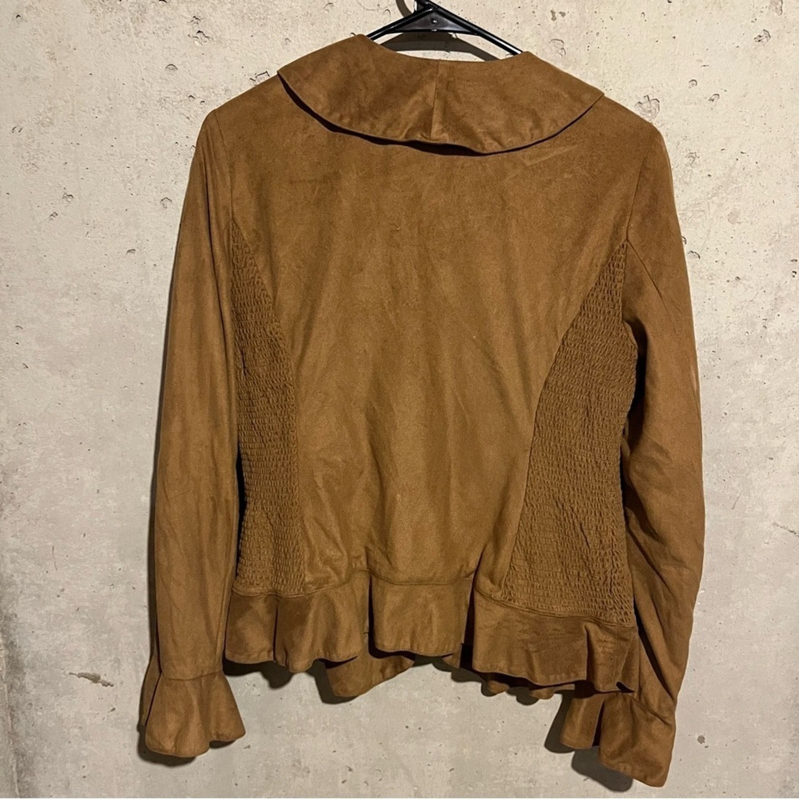 Jones New York Jones New York Signature Size 8 Faux Suede Zip Up Jacket Size M / US 6-8 / IT 42-44 - 2 Thumbnail