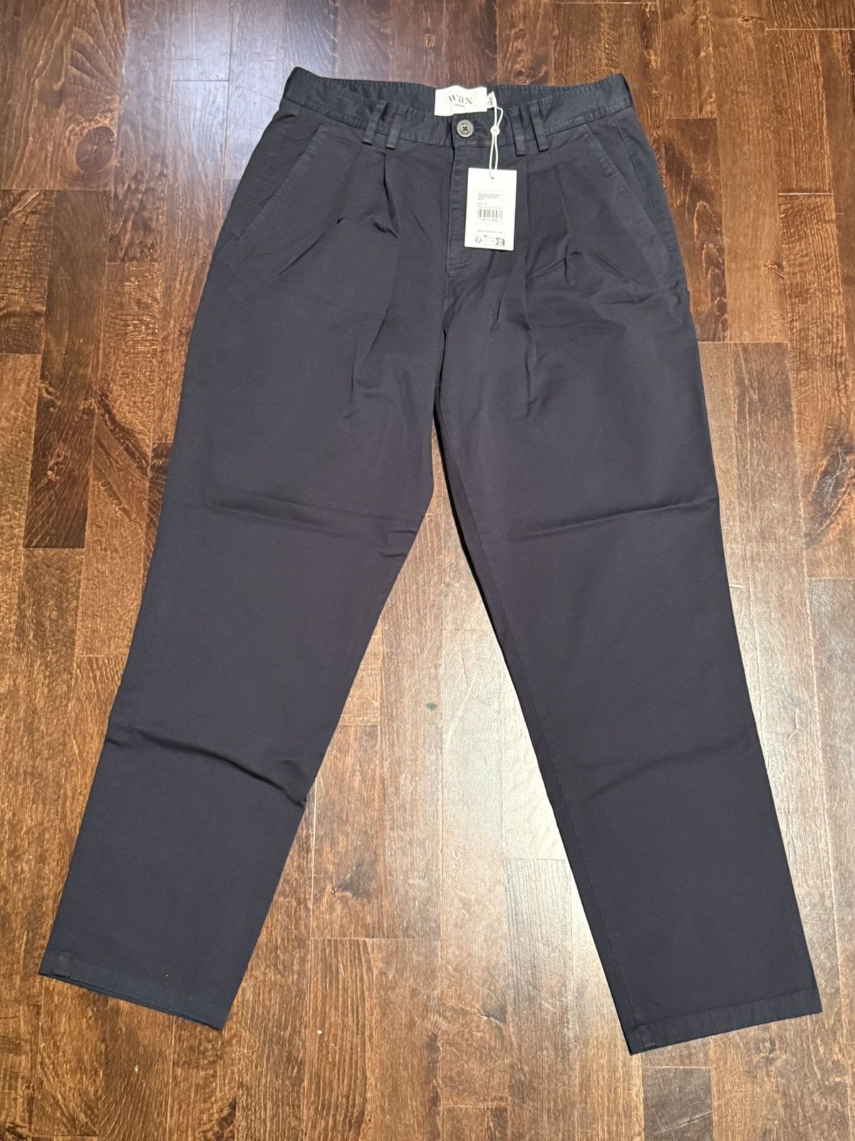 Wax London Wax London Raleigh Cotton Pleated Trousers Size US 32 / EU 48 - 2 Thumbnail