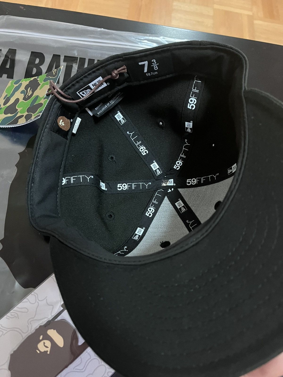 Bape Bape X New Era Low Profile Fitted Cap Hat Medium 7 3/8 Size ONE SIZE - 7 Thumbnail