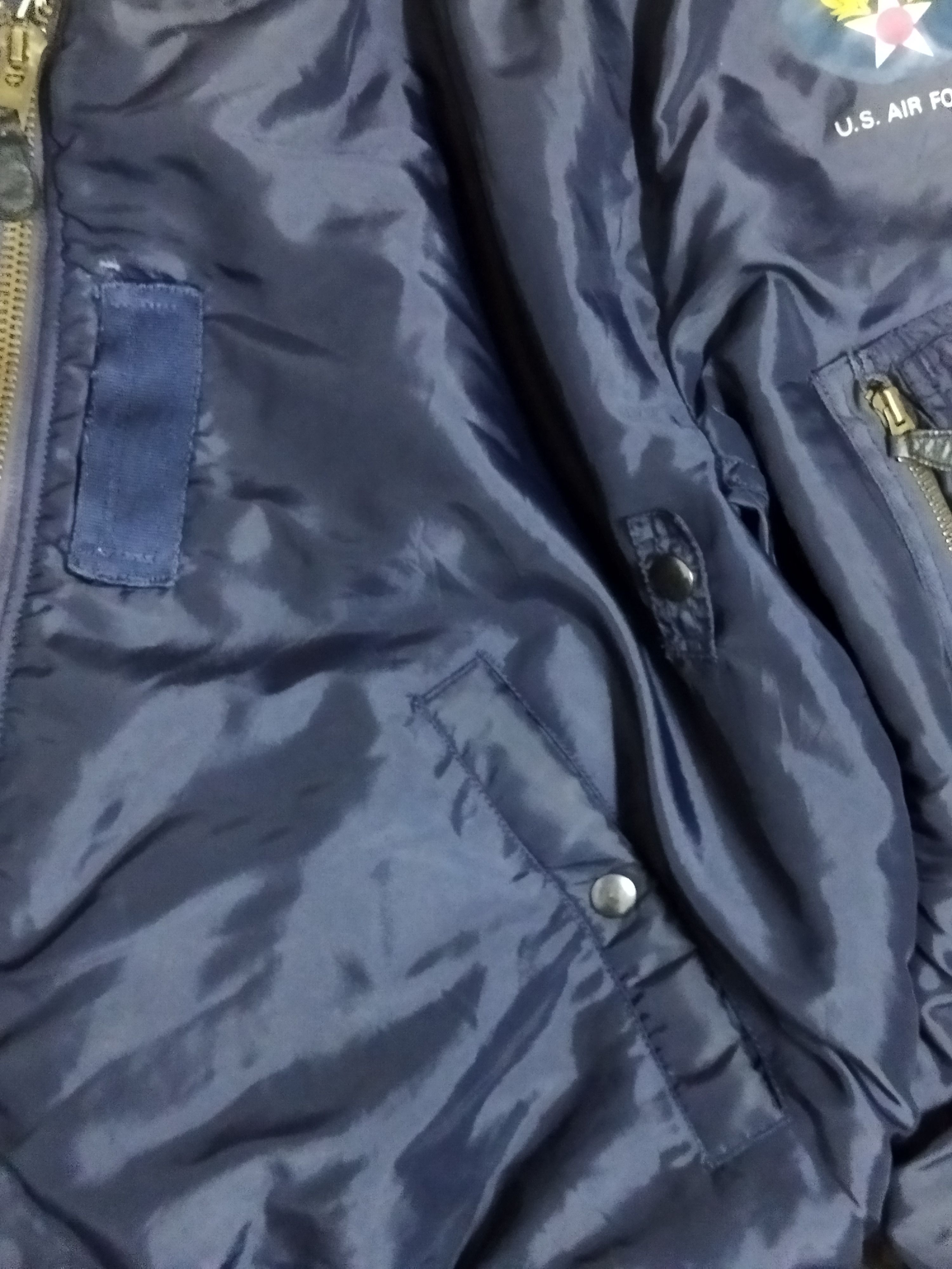 Vintage Vintage Us Air Force Bomber Jacket Size US L / EU 52-54 / 3 - 3 Thumbnail