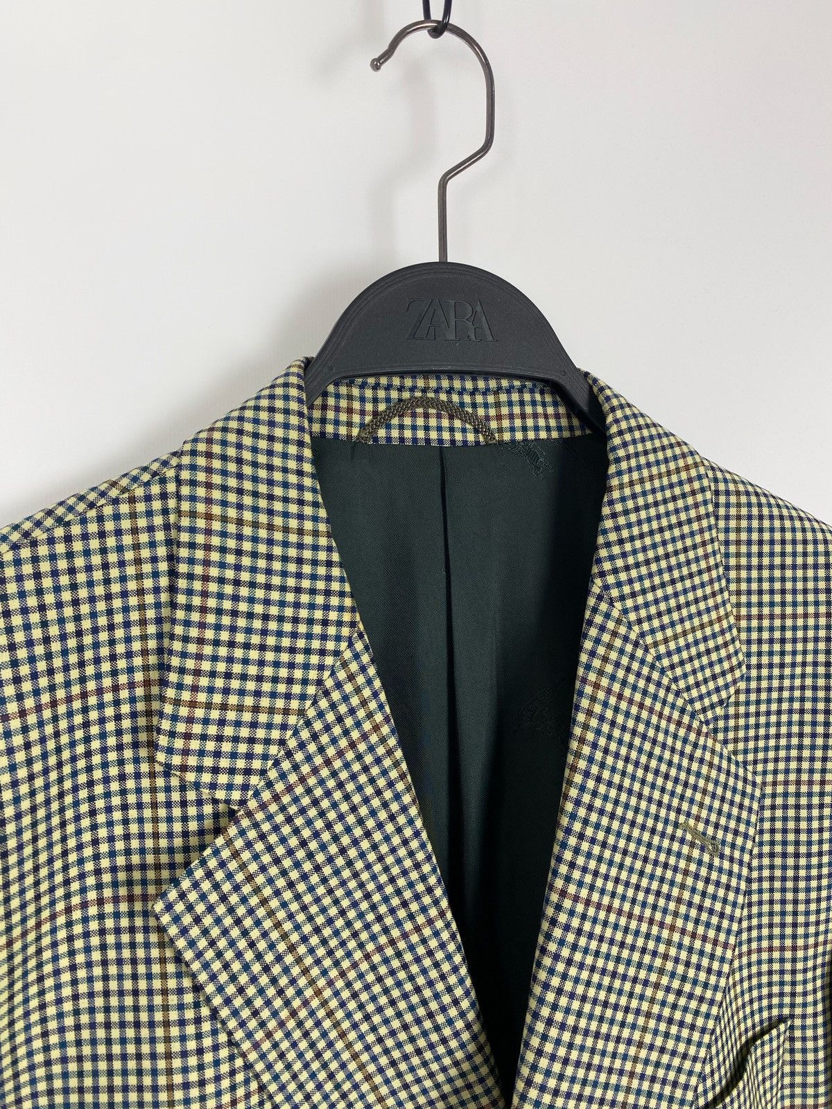 Burberry 1990’s Vintage Burberrys Check Wool Blazer Jacket Size 52S - 4 Thumbnail