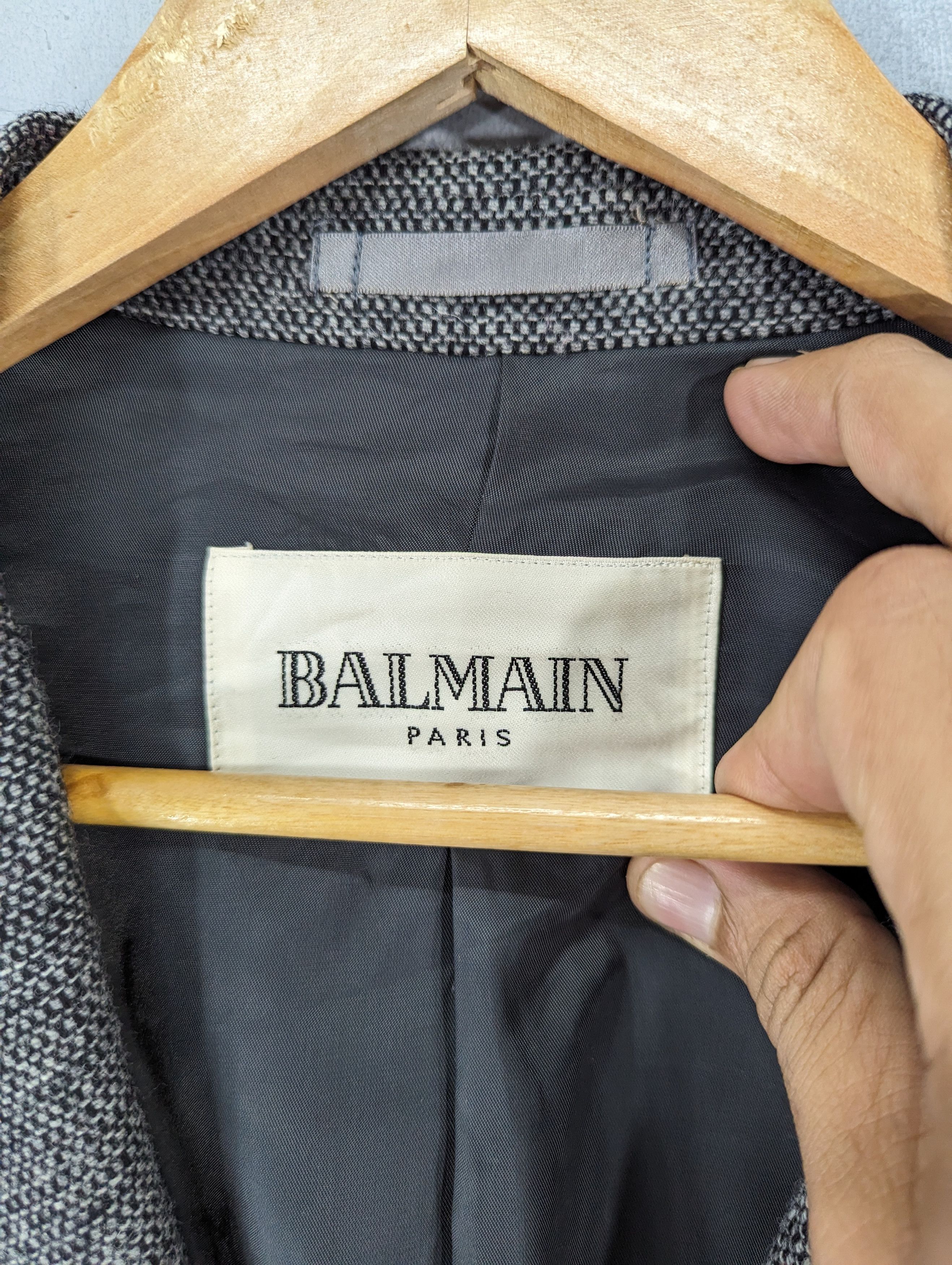 Balmain 🔥RARE🔥Vintage Balmain Wool Style Blazer Jacket Size US L / EU 52-54 / 3 - 9 Thumbnail