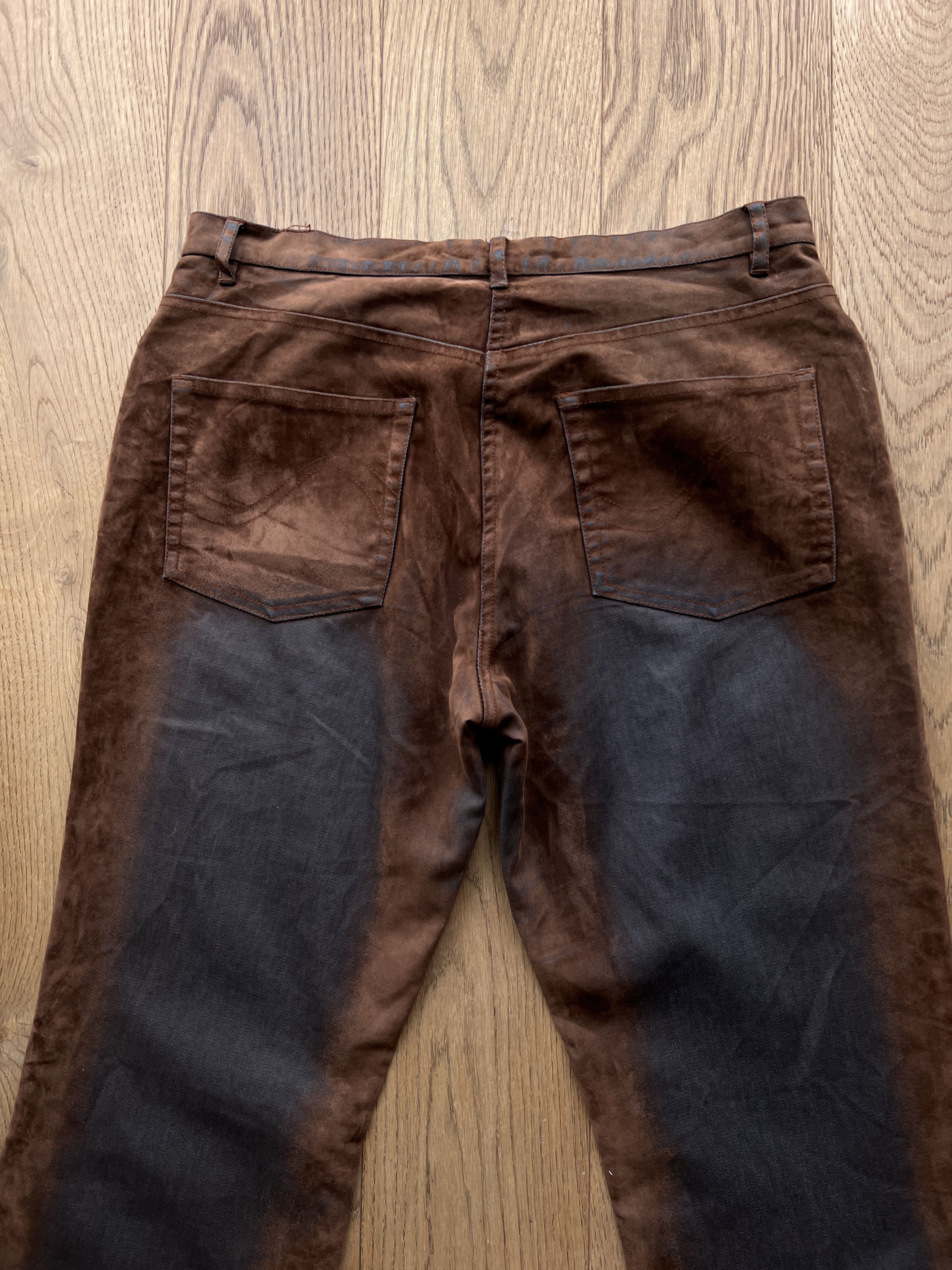 Hysteric Glamour Crazy! Avant Garde Boot cut flared pants dirty y2k Japanese Size 29" - 17 Thumbnail