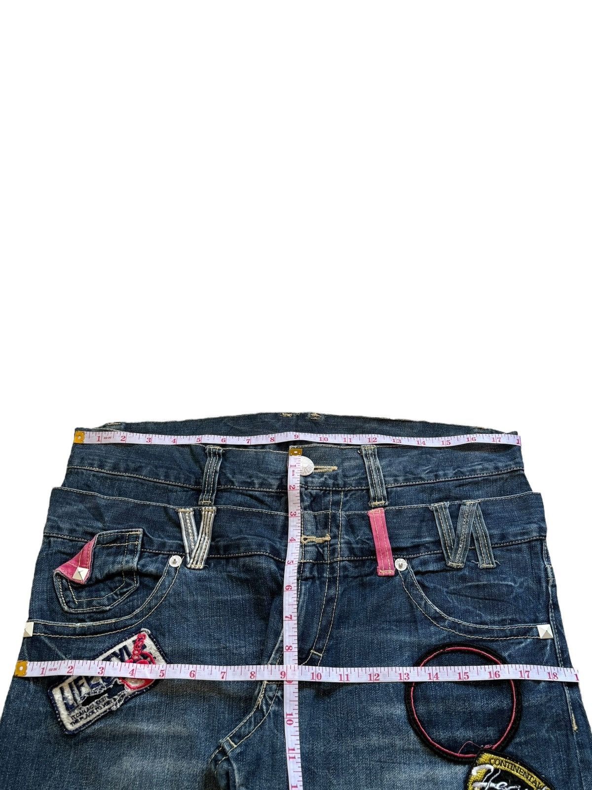 JNCO × Japanese Brand Vintage Japanese Brand Double Waist Blue Wash Baggy Jean Size US 36 / EU 52 - 12 Thumbnail
