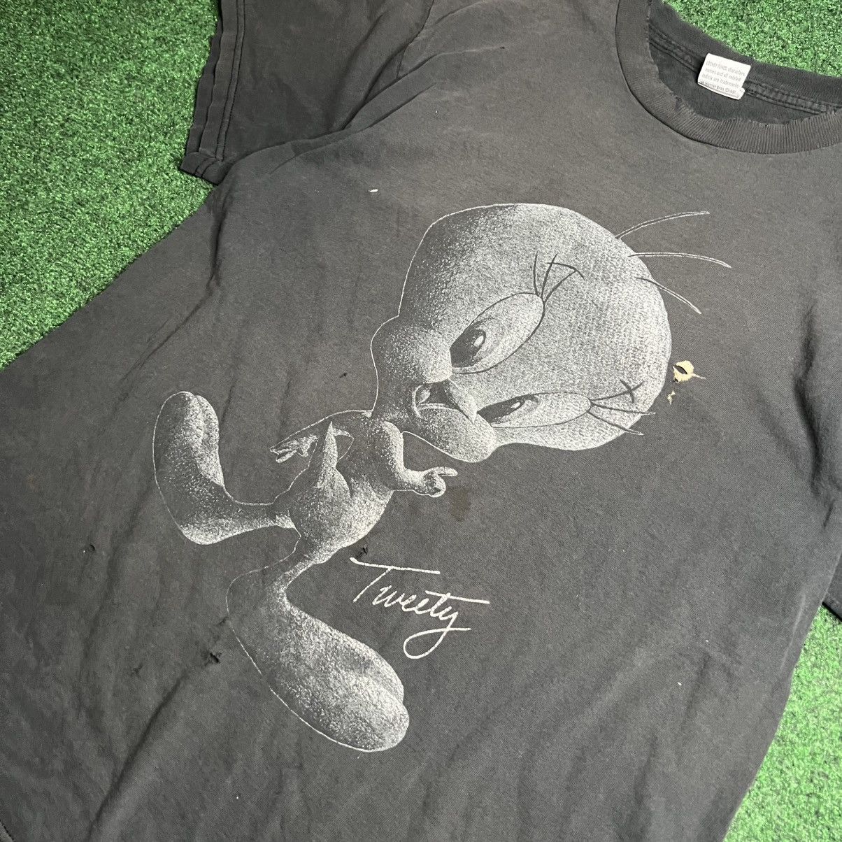 Vintage Vintage 90s Tweety Bird Looney Tunes Big Graphic T-Shirt Size US L / EU 52-54 / 3 - 6 Thumbnail