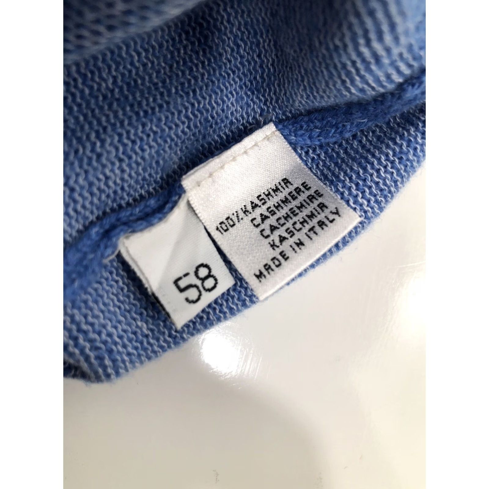 Vintage WERNER SCHERER ITALY 100% CASHMERE Mens Sweater 58 Blue Pullover Shirt Size US XXL / EU 58 / 5 - 7 Thumbnail