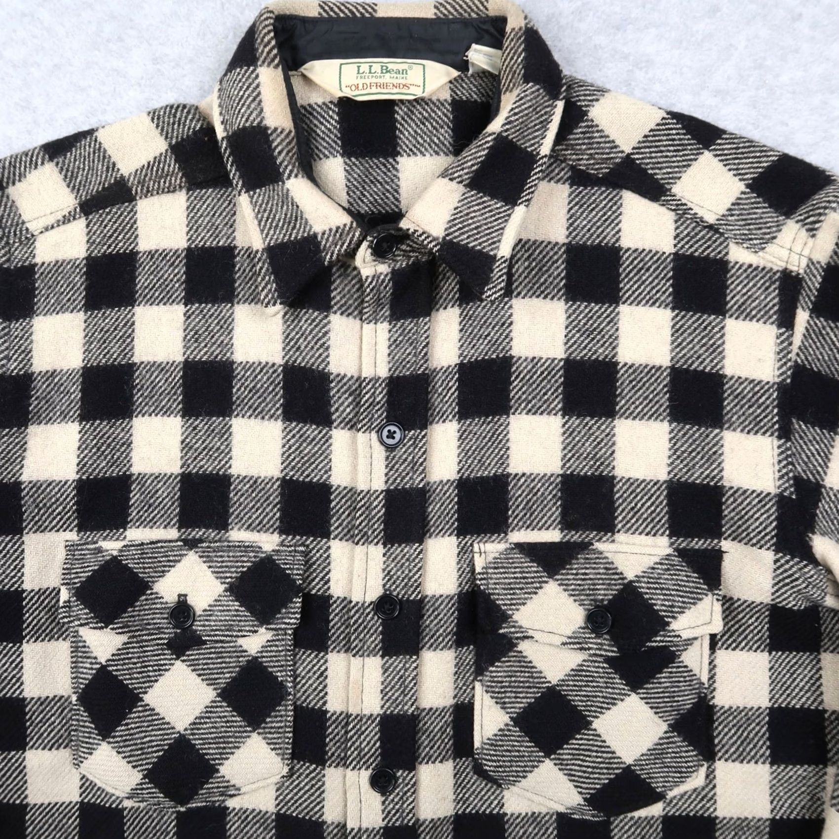 Vintage VINTAGE L.L.Bean Old Friends Buffalo Plaid Flannel Shirt Mens XL Wool USA Made Size US XL / EU 56 / 4 - 3 Thumbnail